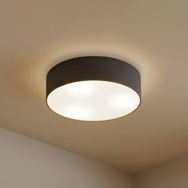 Lindby Taklampa 'Sebatin' aus textil / siden