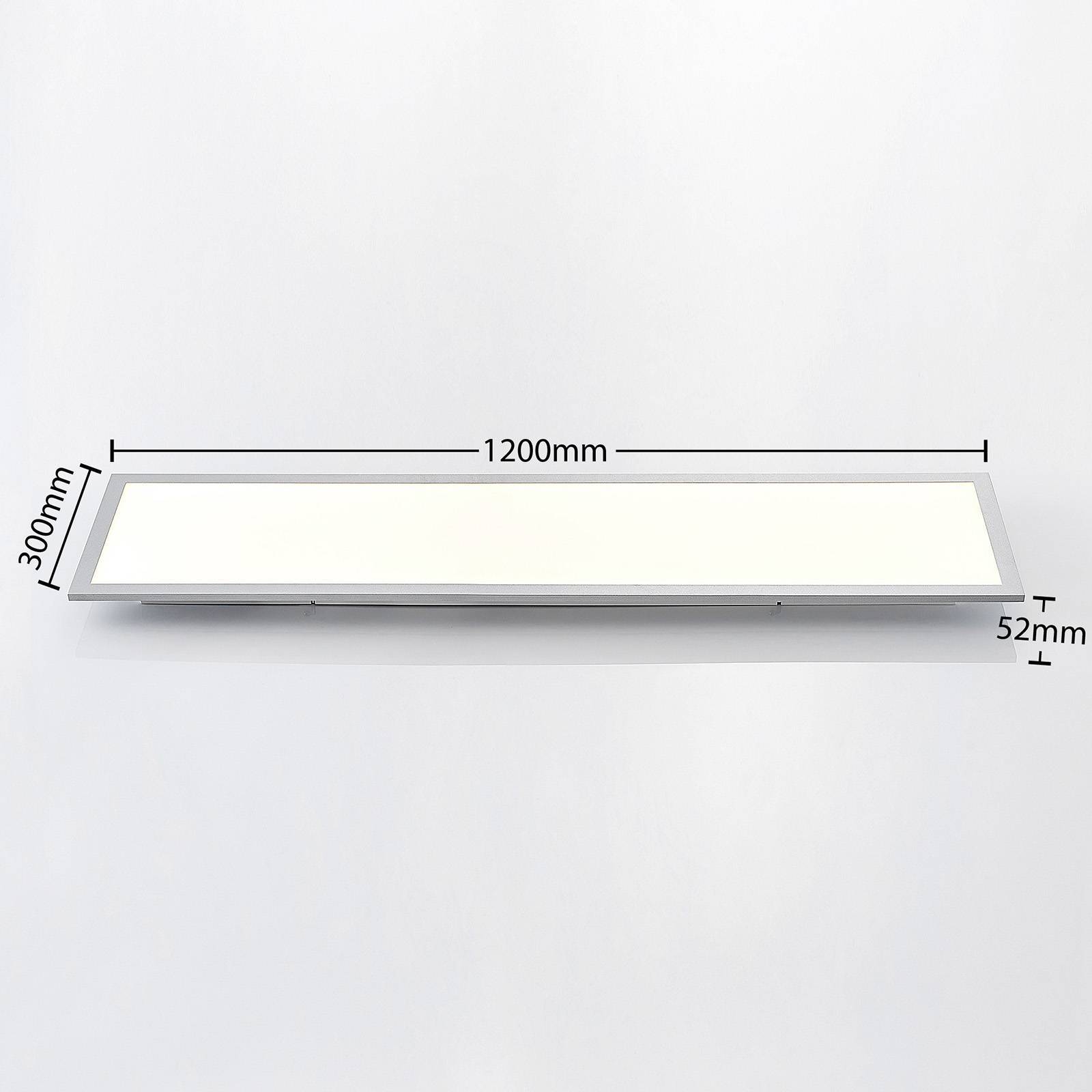Lindby LED Smarta hem taklampa(LED-Panel) 'Kjetil' aus aluminium / grå zink-3