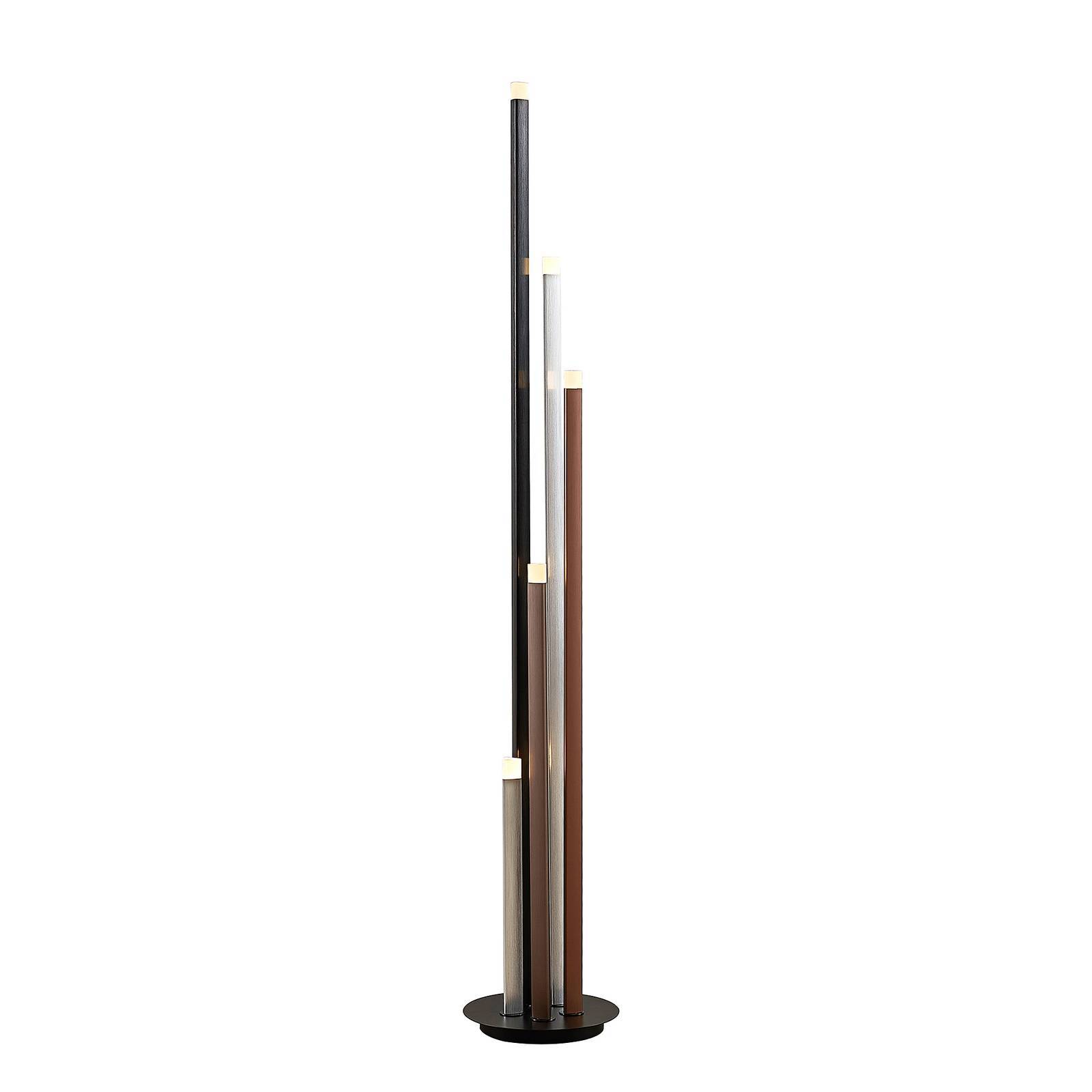 Lucande LED Stehlampe 'Stoika' in schwarz aus Metall-0