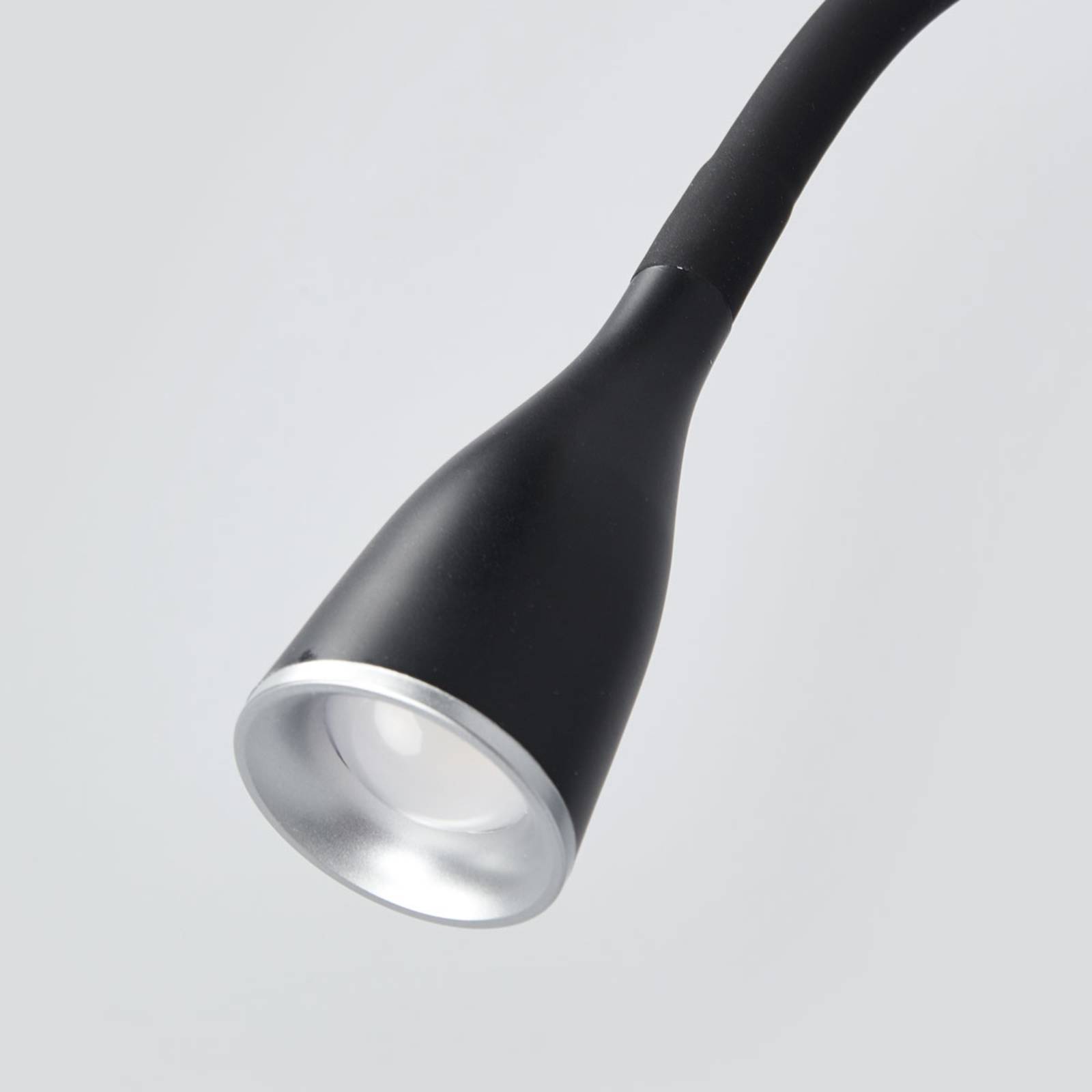 Lindby LED Wandleuchte Innen 'Enna' in schwarz aus Kunststoff-4