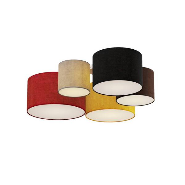 Lindby Deckenlampe 'Laurenz' aus Textil
