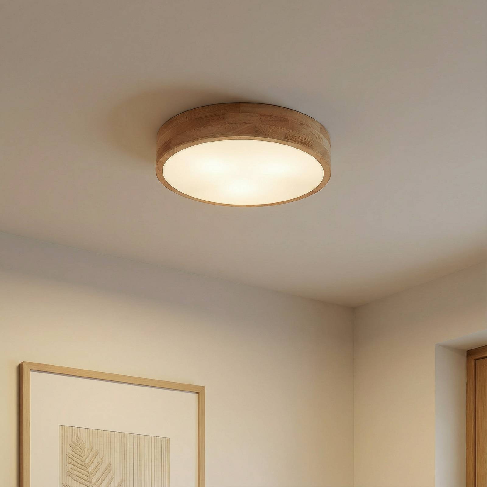 Lindby Deckenlampe 'Tanju' aus Holz-2