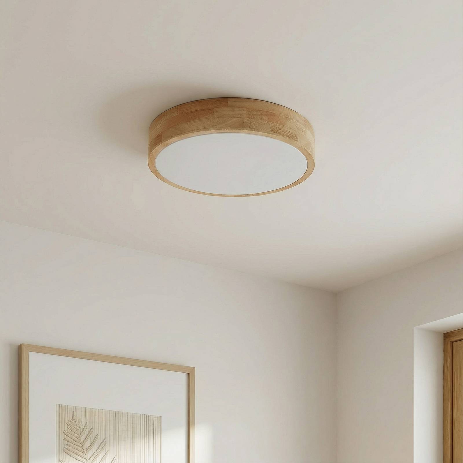 Lindby Deckenlampe 'Tanju' aus Holz-3