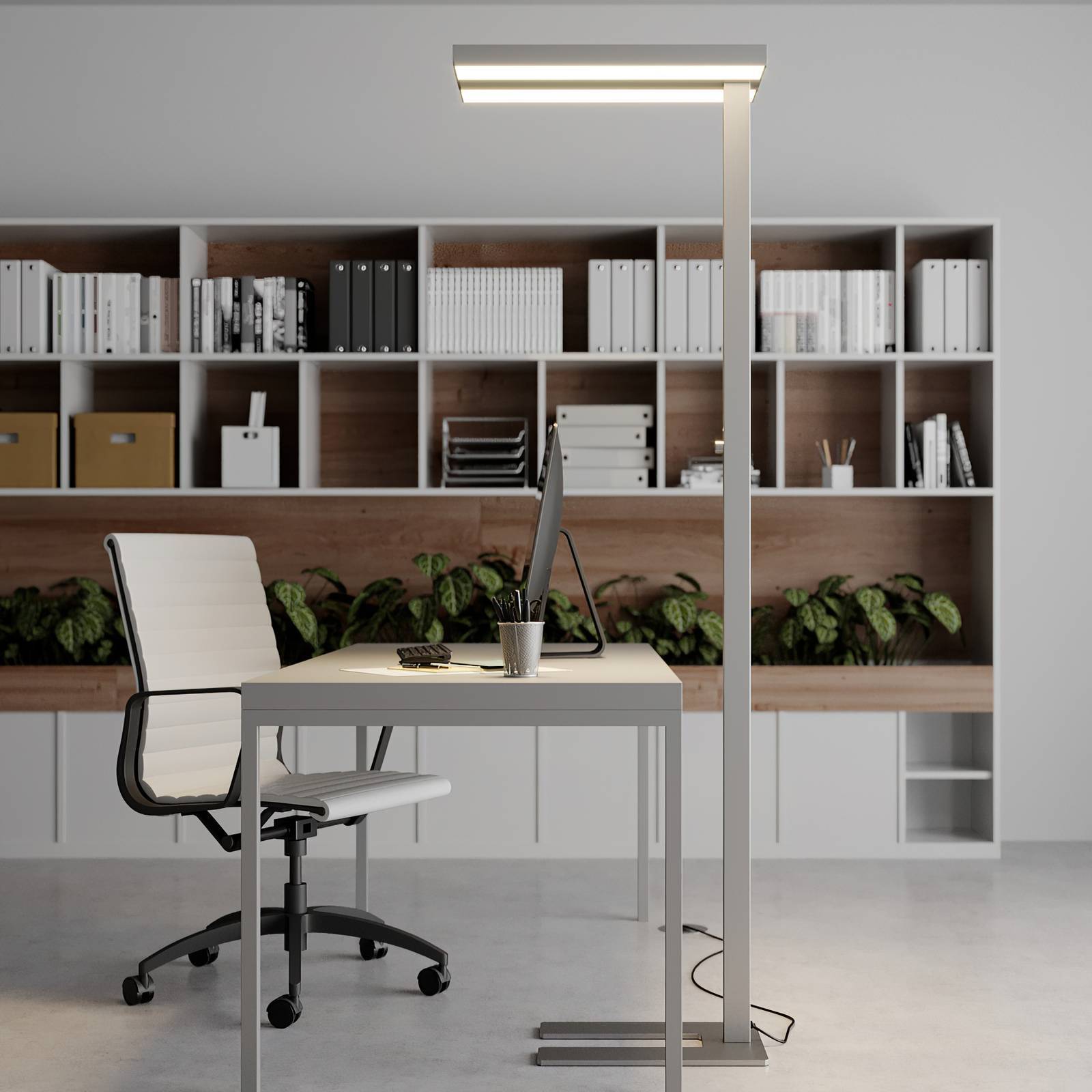 Arcchio LED Bürostehleuchten 'Logan Basic' in alu aus Aluminium-1