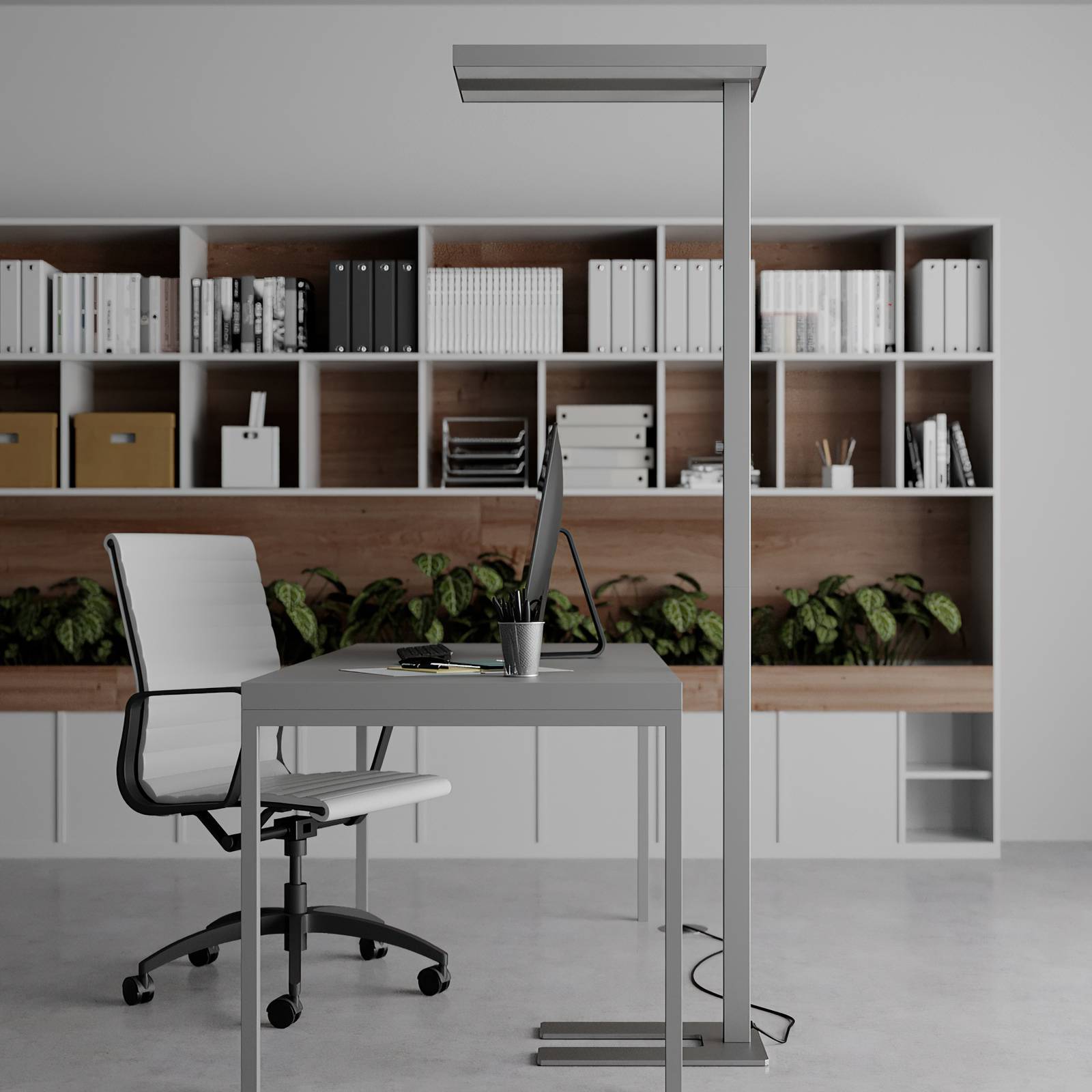 Arcchio LED Bürostehleuchten 'Logan Basic' in alu aus Aluminium-3