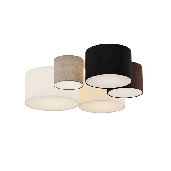Lindby Taklampa 'Laurenz' aus textil / siden
