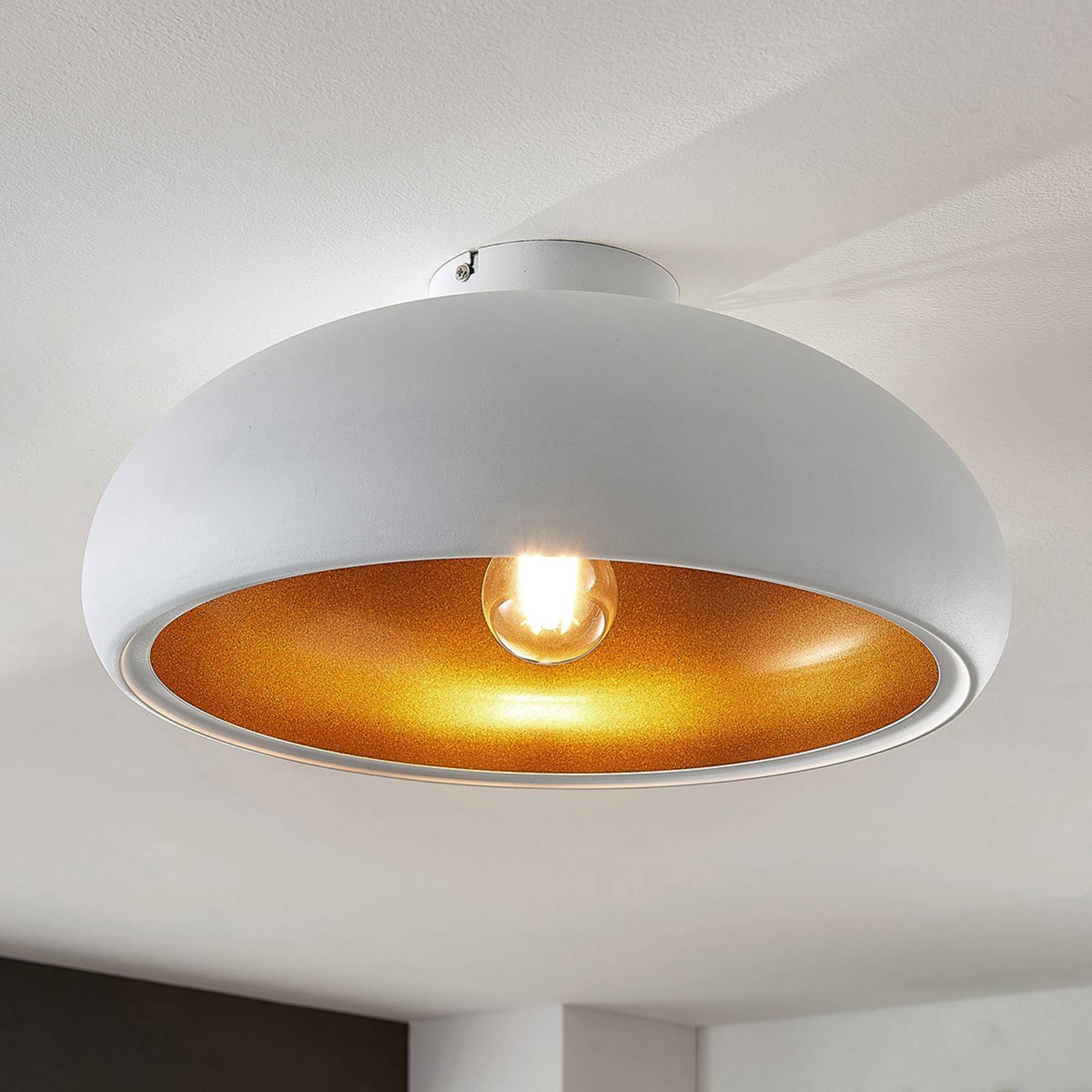 Lindby Deckenlampe 'Gerwina' in weiß aus Metall-1