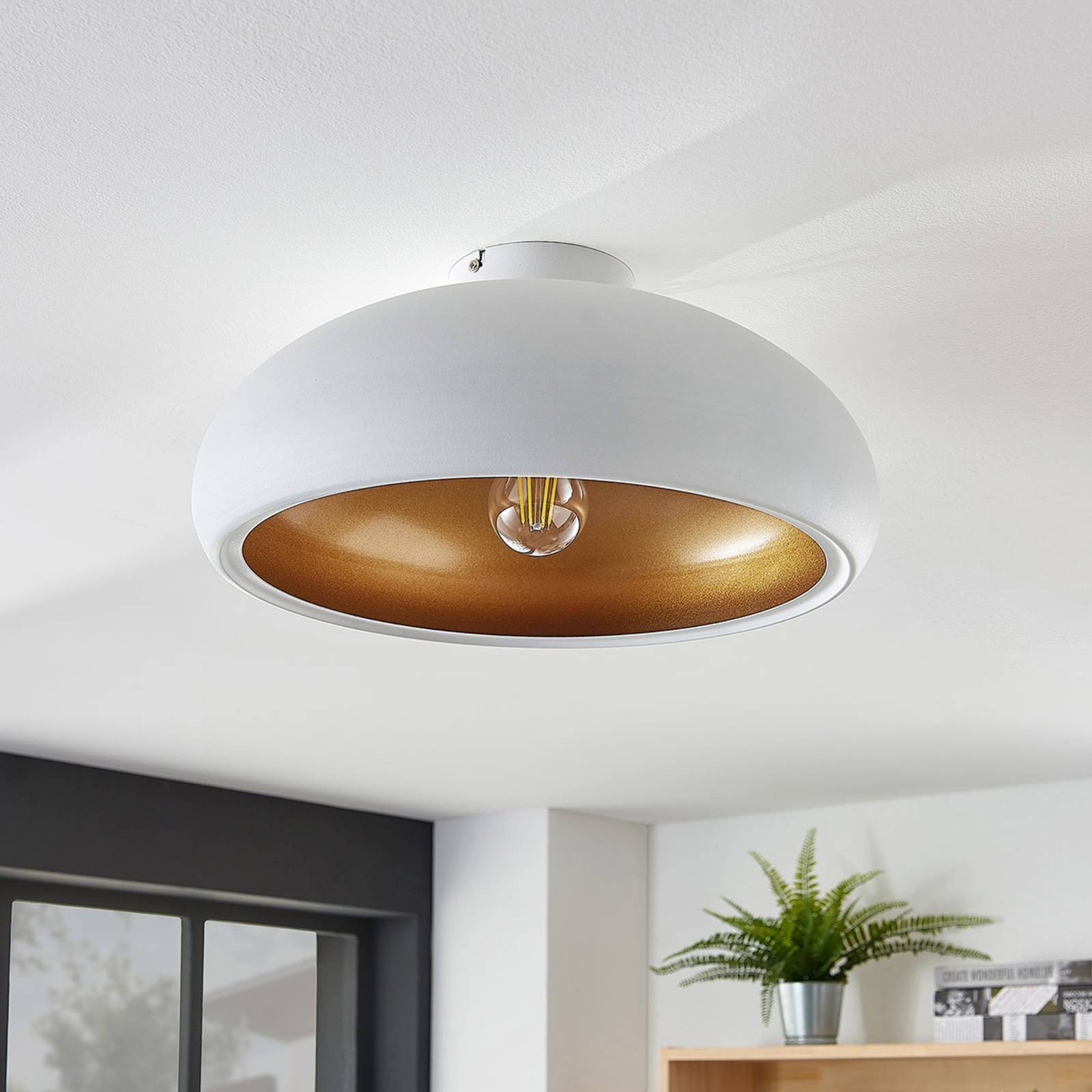 Lindby Deckenlampe 'Gerwina' in weiß aus Metall-3