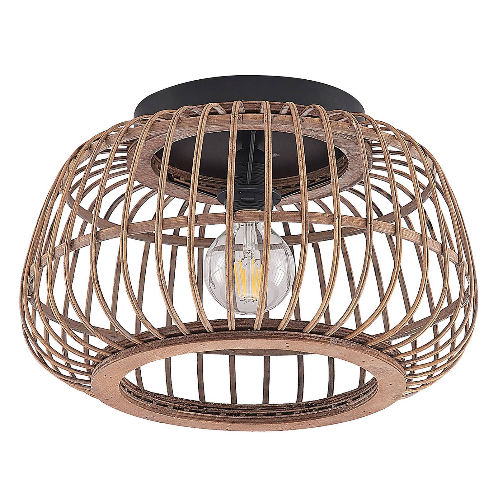 Lindby Taklampa 'Bominio ' aus trä-0
