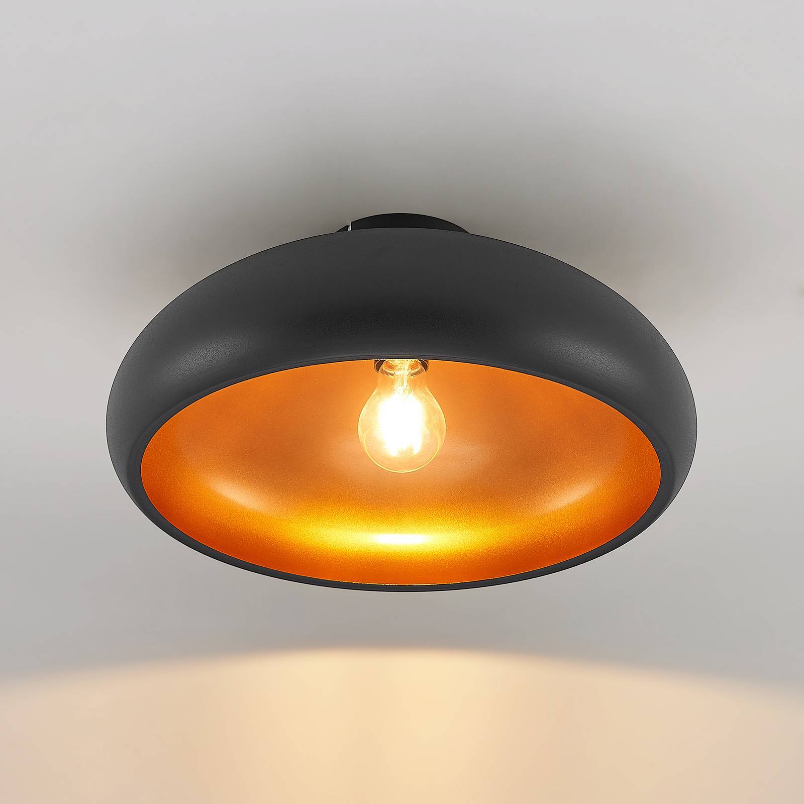 Lindby Deckenlampe 'Gerwina' in schwarz aus Metall-4