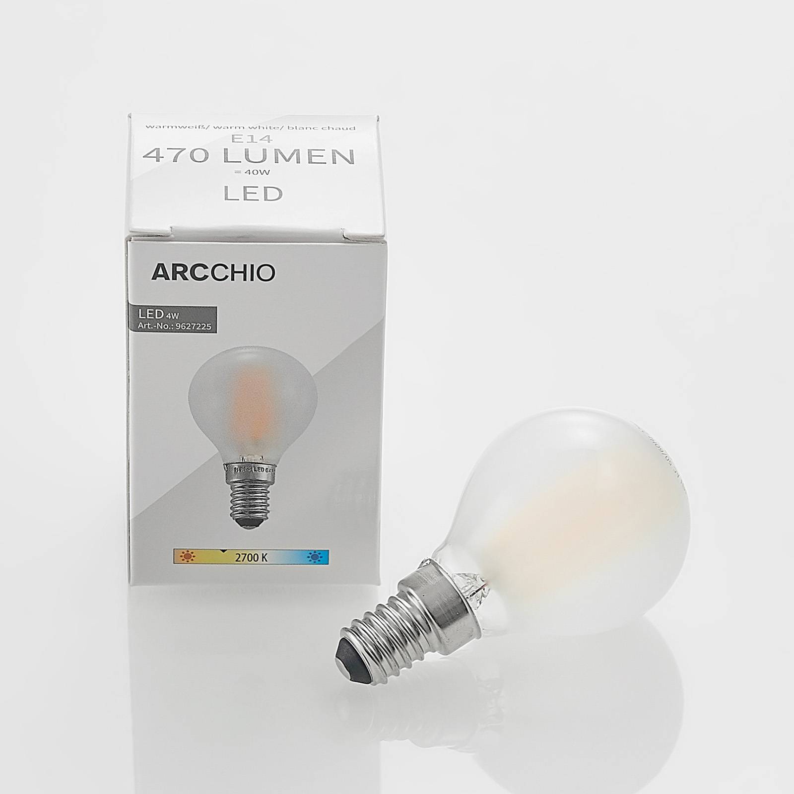 Arcchio LED E14 Lampe 'E14 4W LED-Tropfenlampe' aus Glas-3