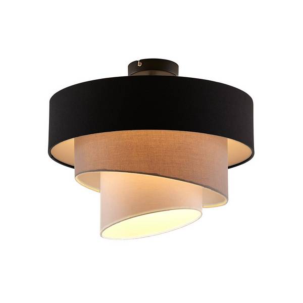 Lindby Taklampa 'Coria' aus textil / siden