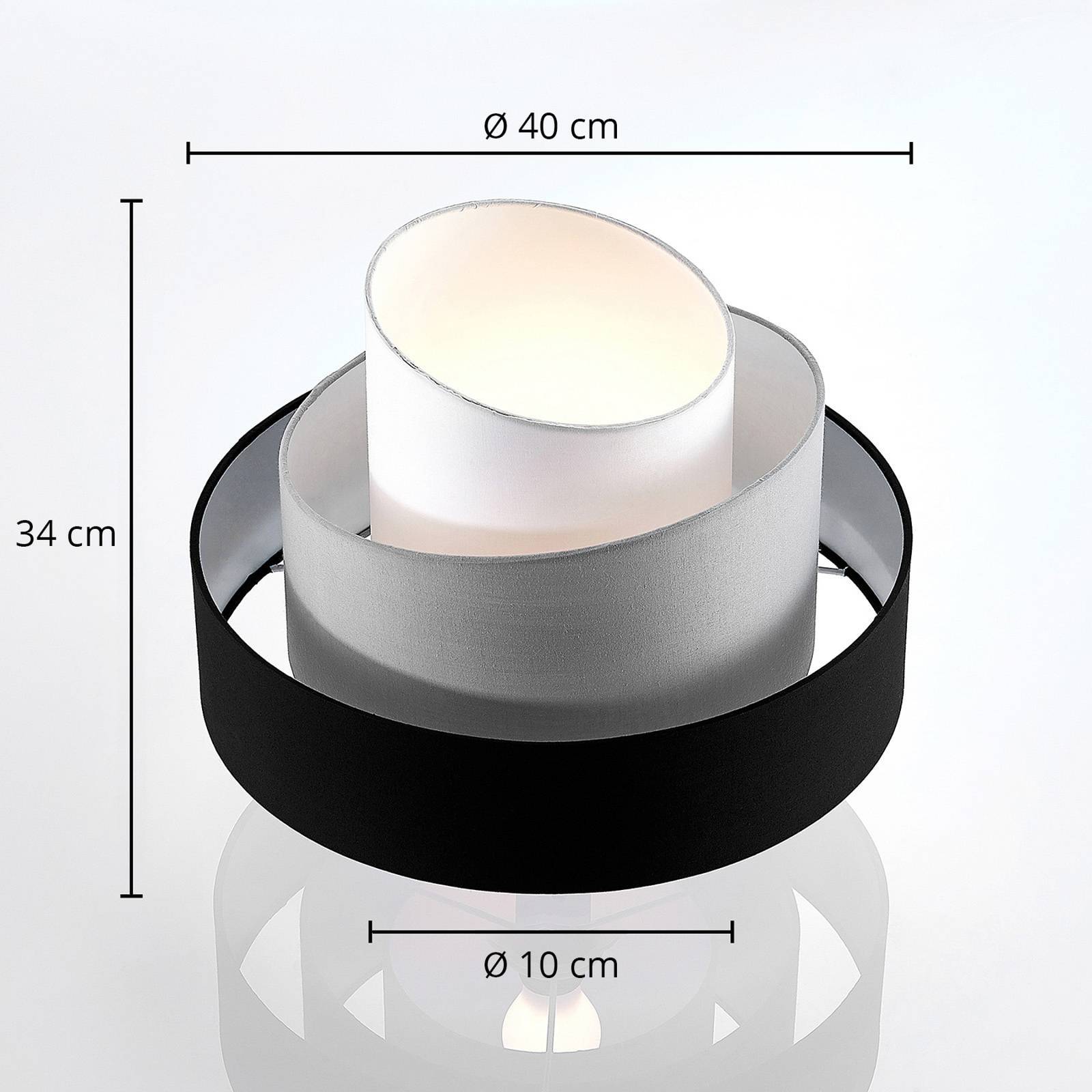 Lindby Taklampa 'Coria' aus textil / siden-3