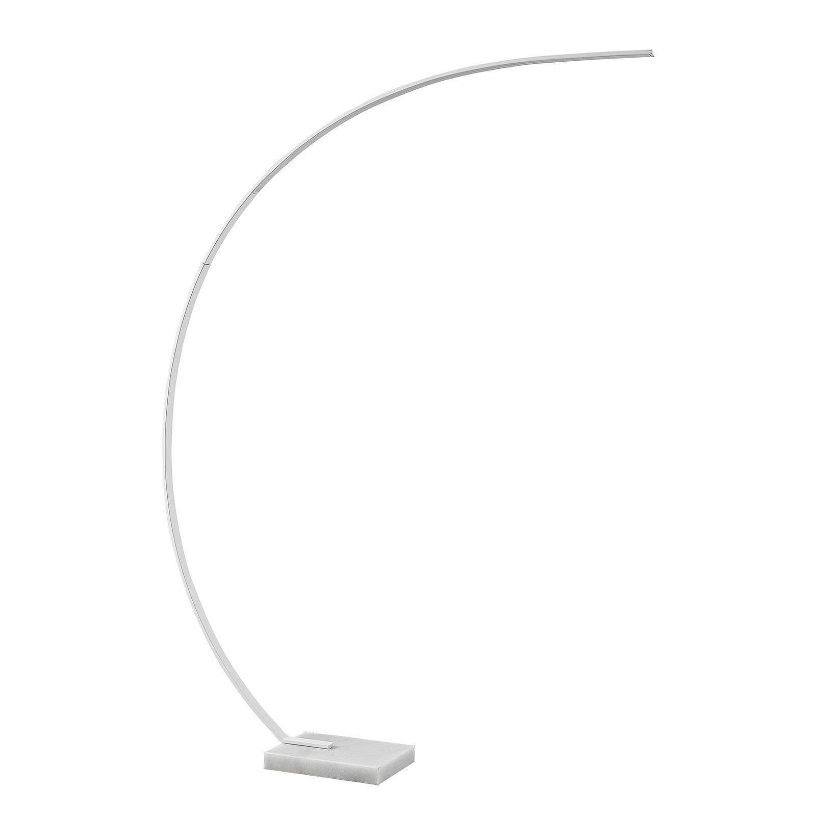 Lindby LED Stehlampe (Bogenleuchte) 'Kendra' in weiß aus Metall-0