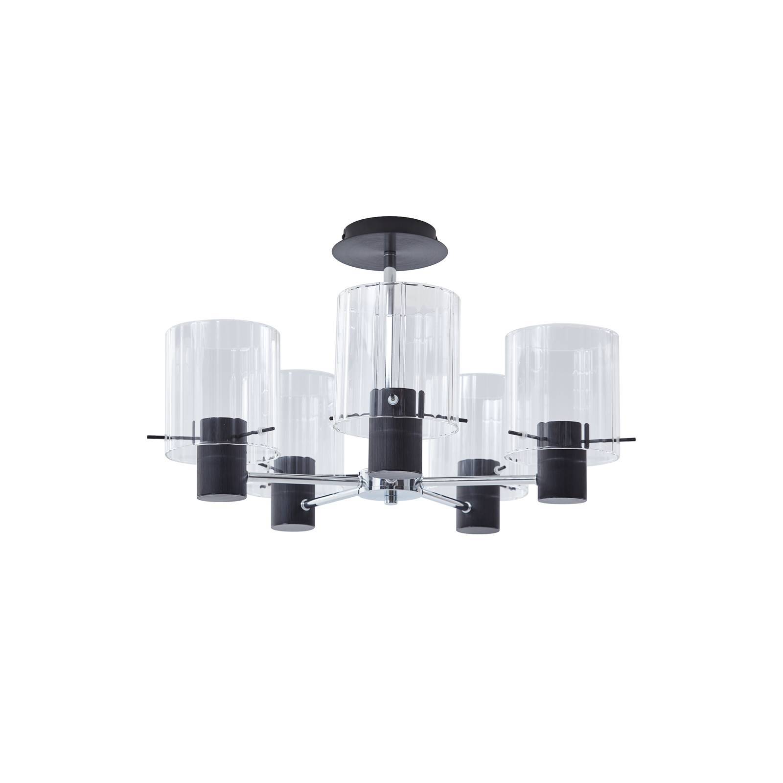 Lucande Deckenlampe 'Eirian' in transparent aus Metall-0