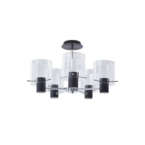 Lucande Deckenlampe 'Eirian' in transparent aus Metall