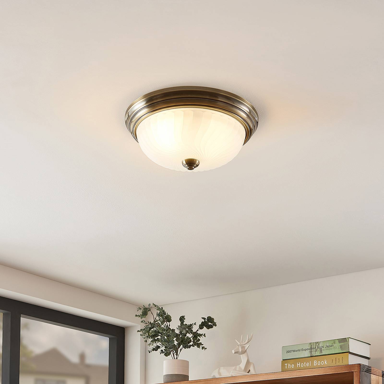 Lindby Deckenlampe 'Pakka' in bronze-2
