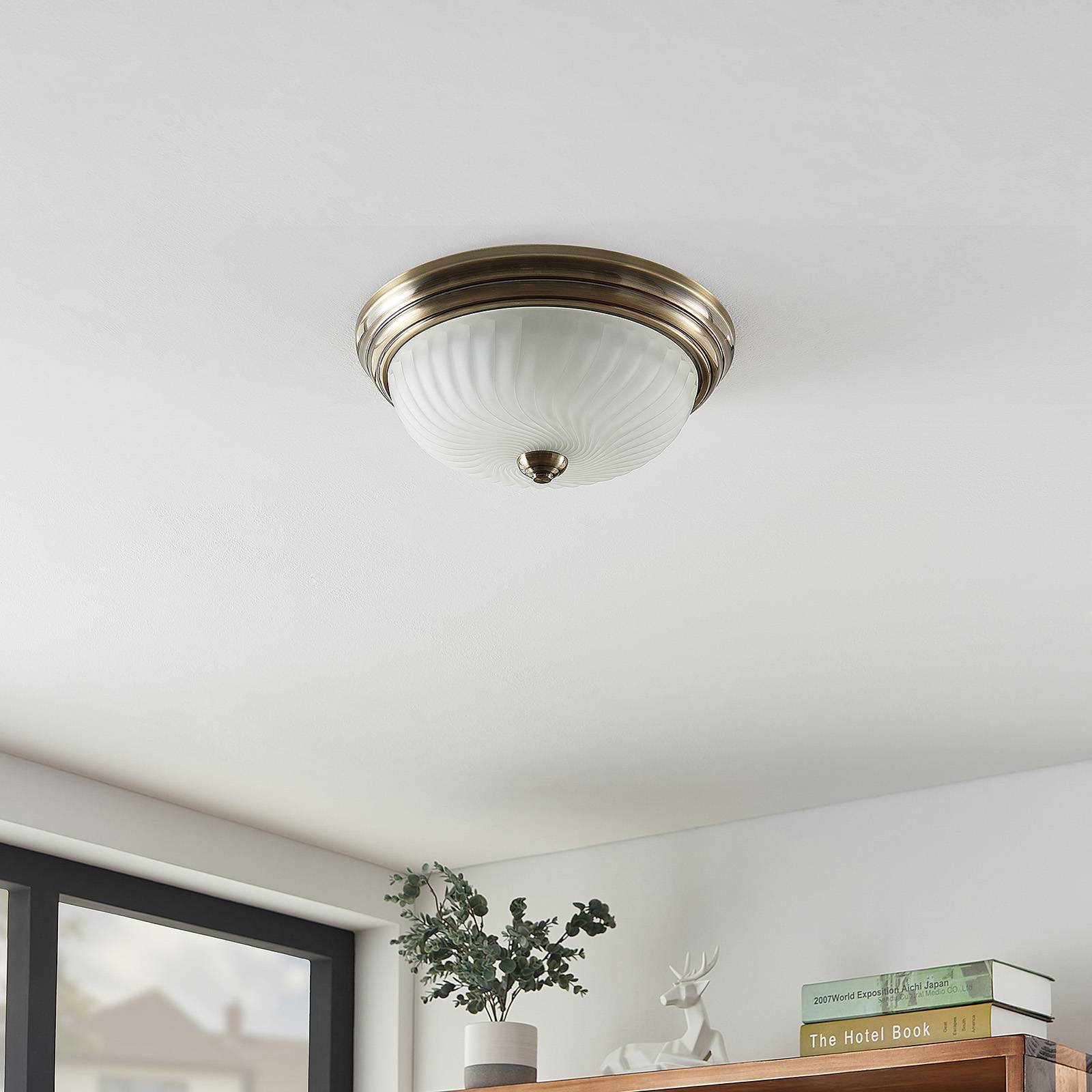 Lindby Deckenlampe 'Pakka' in bronze-3