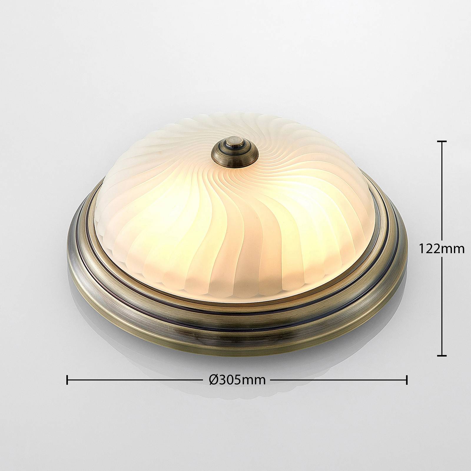 Lindby Deckenlampe 'Pakka' in bronze-4