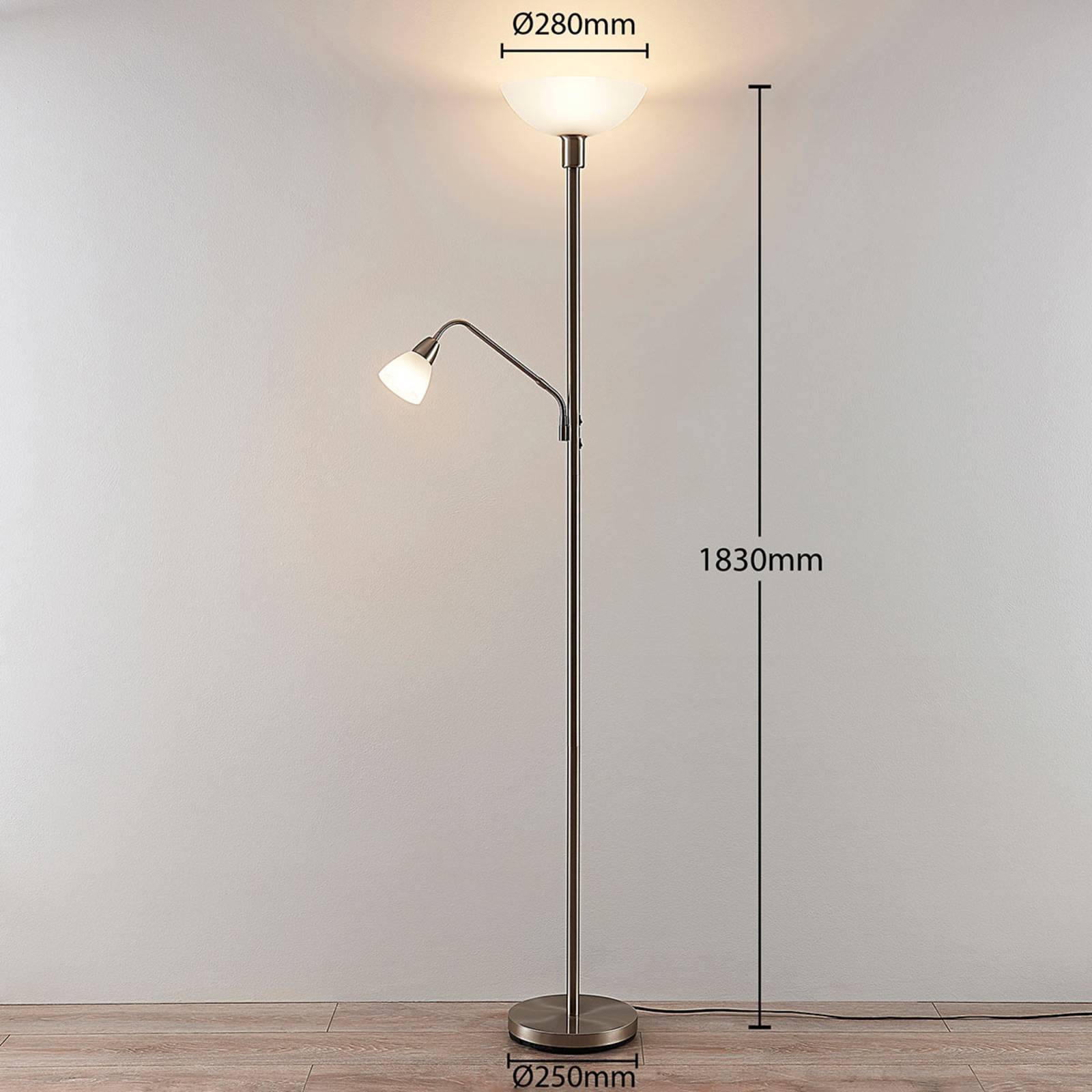 Lindby Golvlampa 'Jost' aus metaller-4