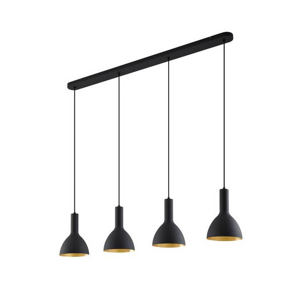 Arcchio Pendelleuchte 'Cosmina' in schwarz aus Metall