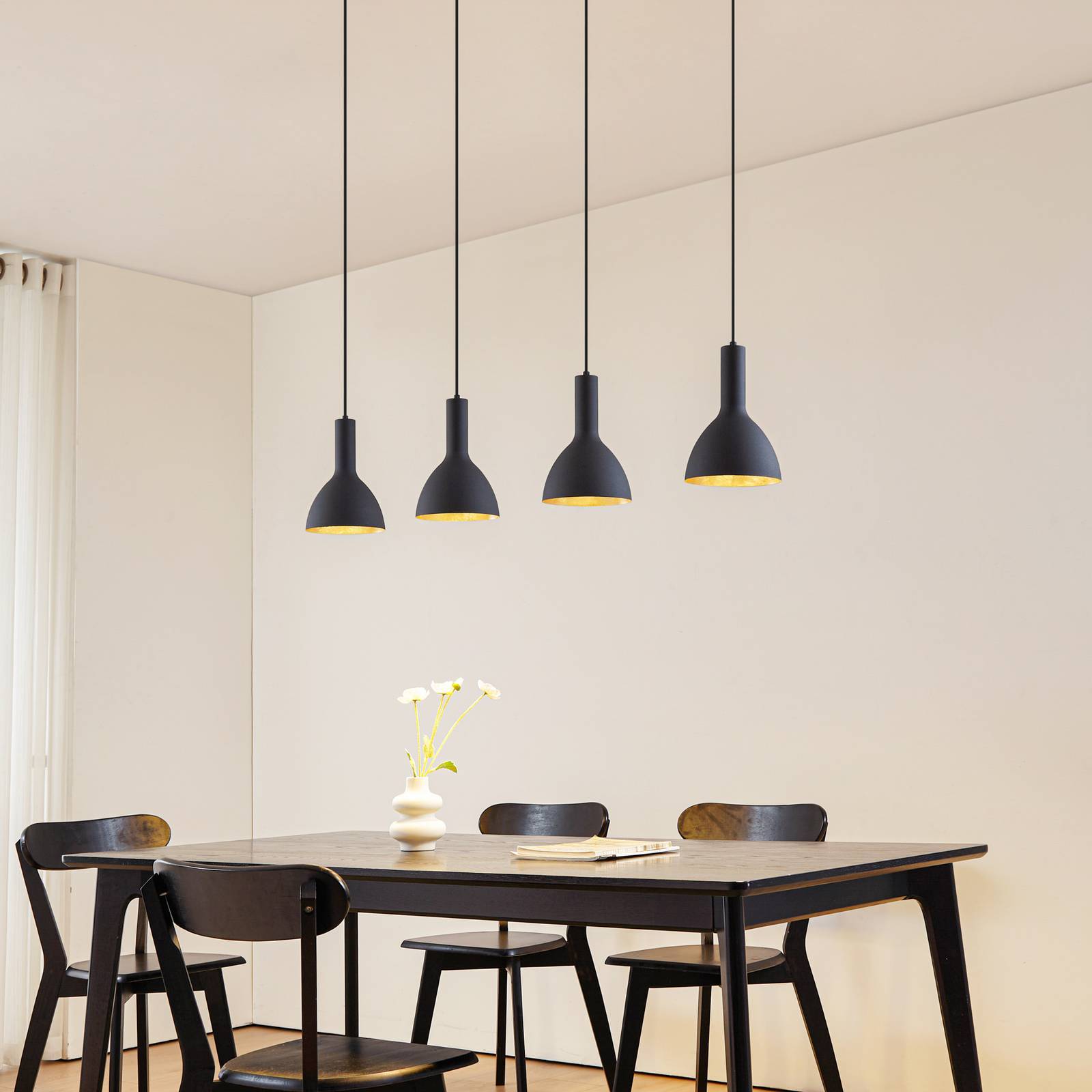 Arcchio Pendelleuchte 'Cosmina' in schwarz aus Metall-1
