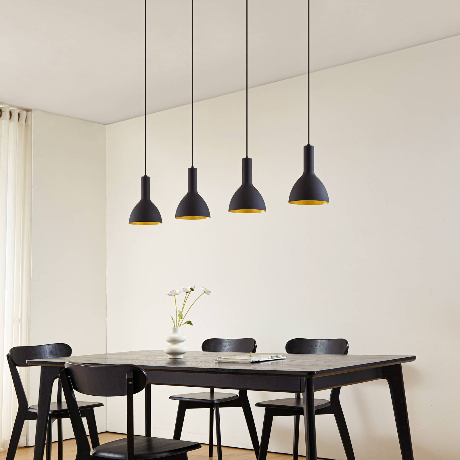 Arcchio Pendelleuchte 'Cosmina' in schwarz aus Metall-2
