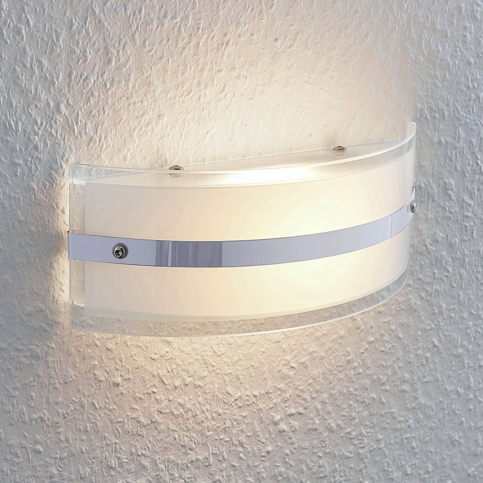 Lindby LED Wandleuchte Innen 'Zinka' in weiß aus Glas-1