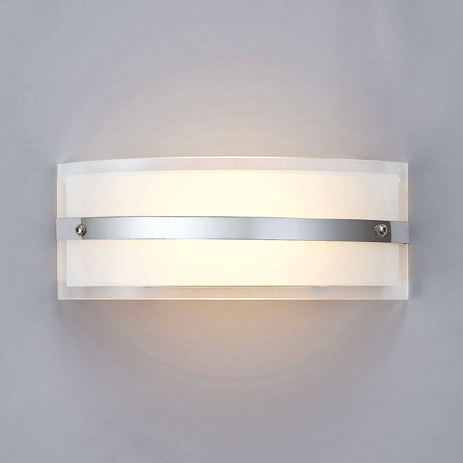 Lindby LED Wandleuchte Innen 'Zinka' in weiß aus Glas-4
