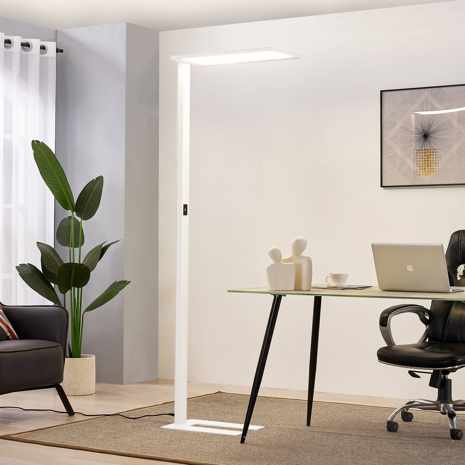 PRIOS LED Bürostehleuchten 'Taronis' in weiß aus Aluminium-1