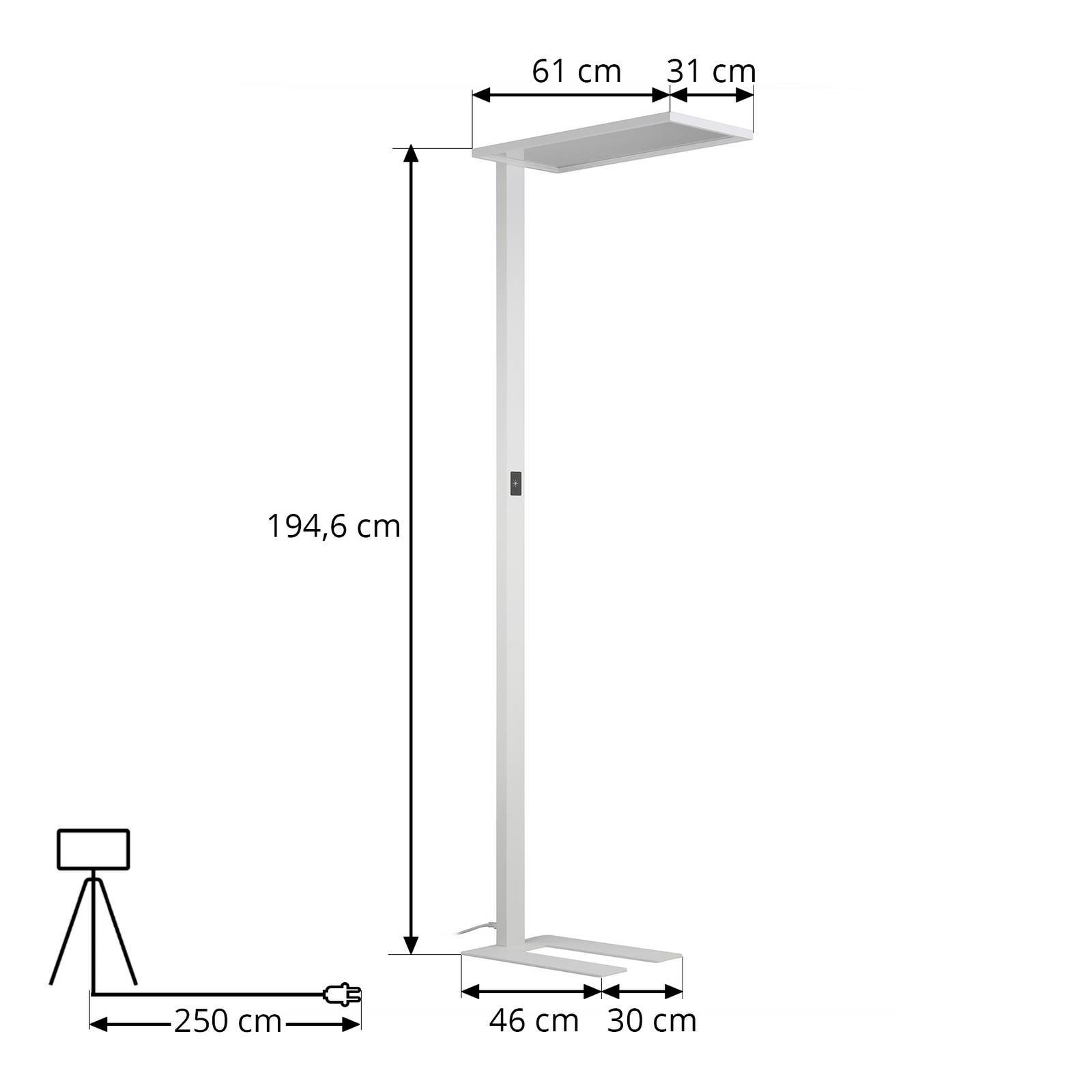 PRIOS LED Bürostehleuchten 'Taronis' in weiß aus Aluminium-3