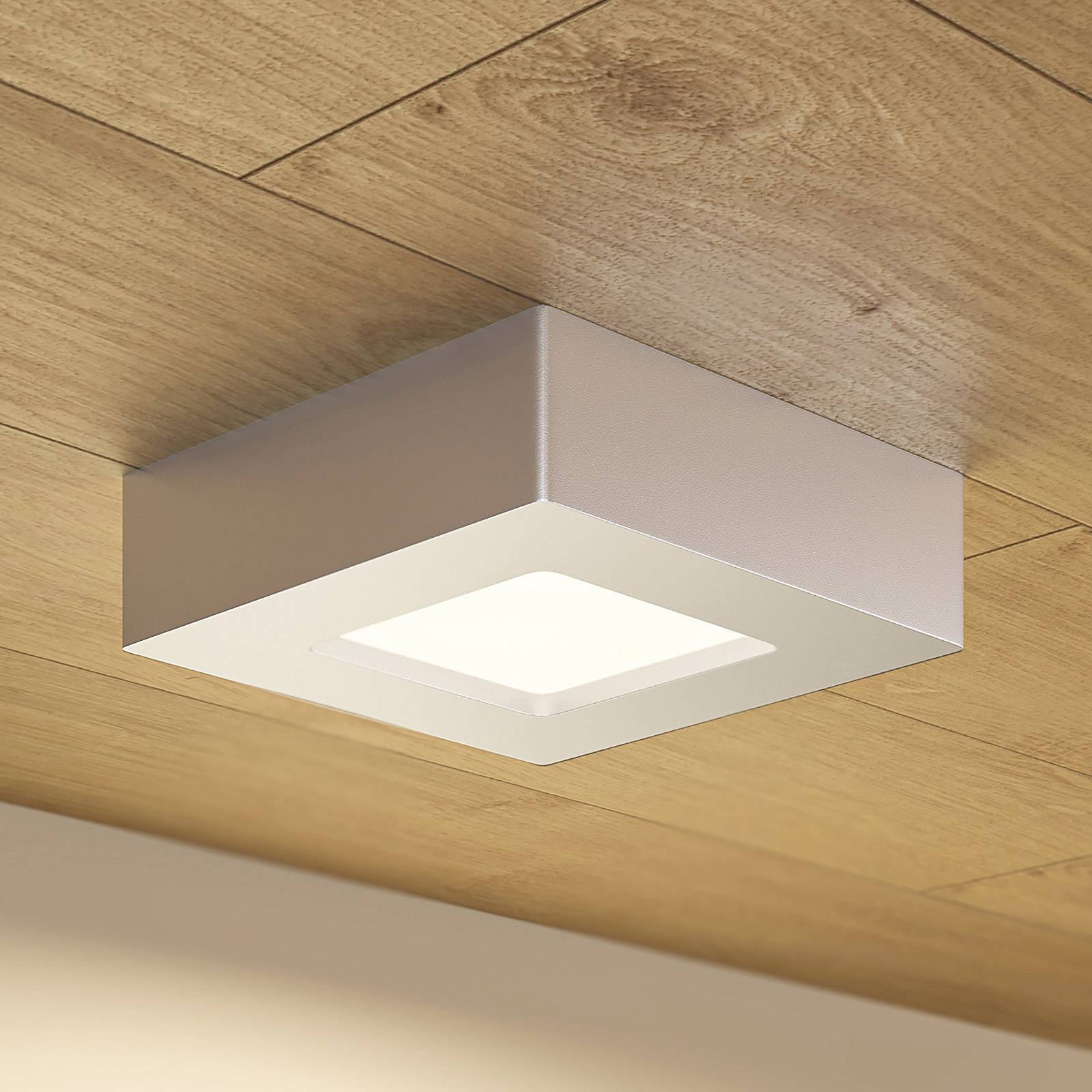 PRIOS LED Deckenleuchte 'Alette' in alu aus Aluminium-1