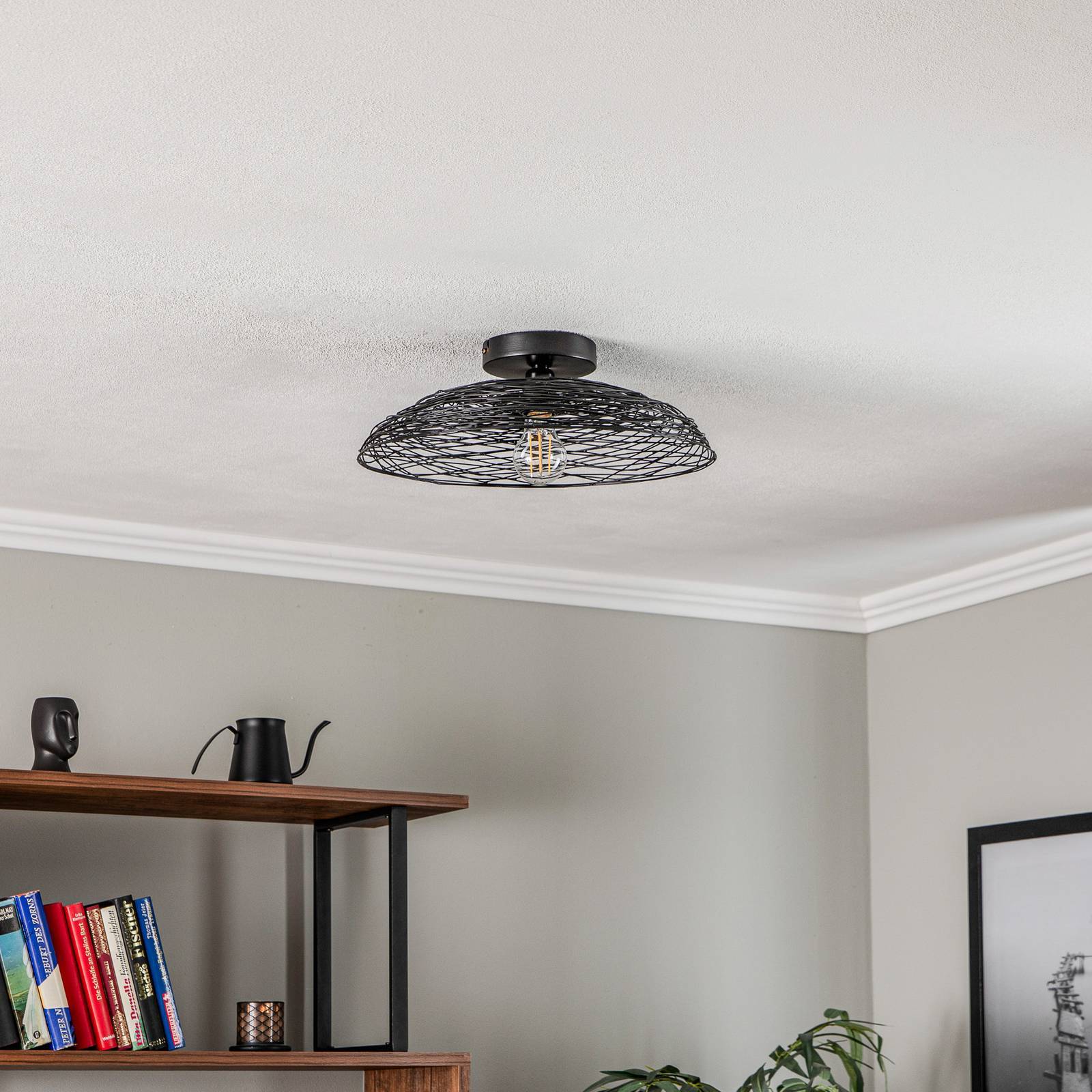 Lindby Deckenlampe 'Thorian' in schwarz aus Metall-1