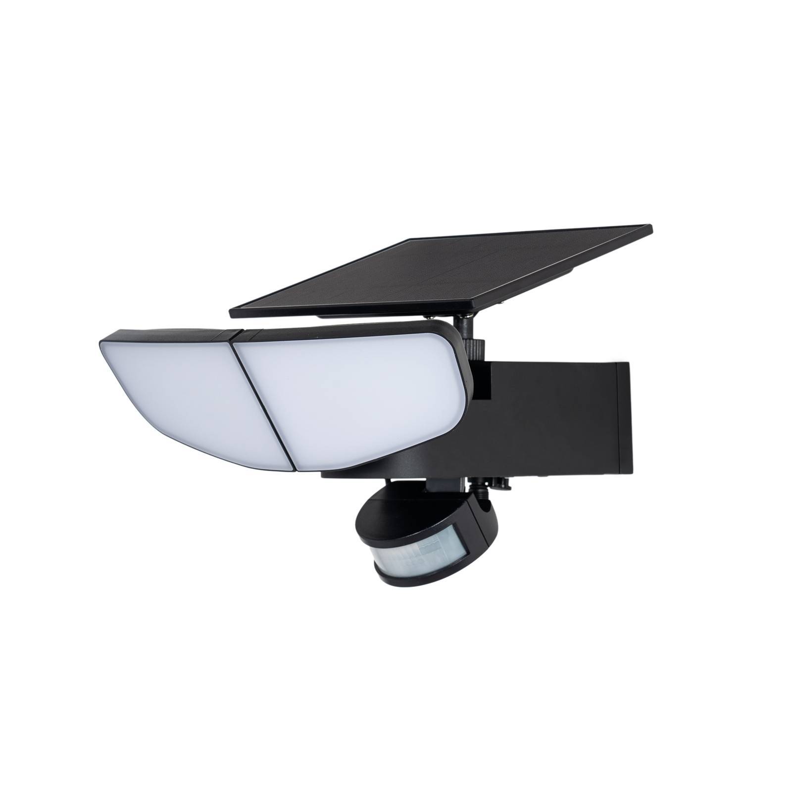 Lindby LED Solarleuchte außen 'Naelin' in schwarz aus Kunststoff-0