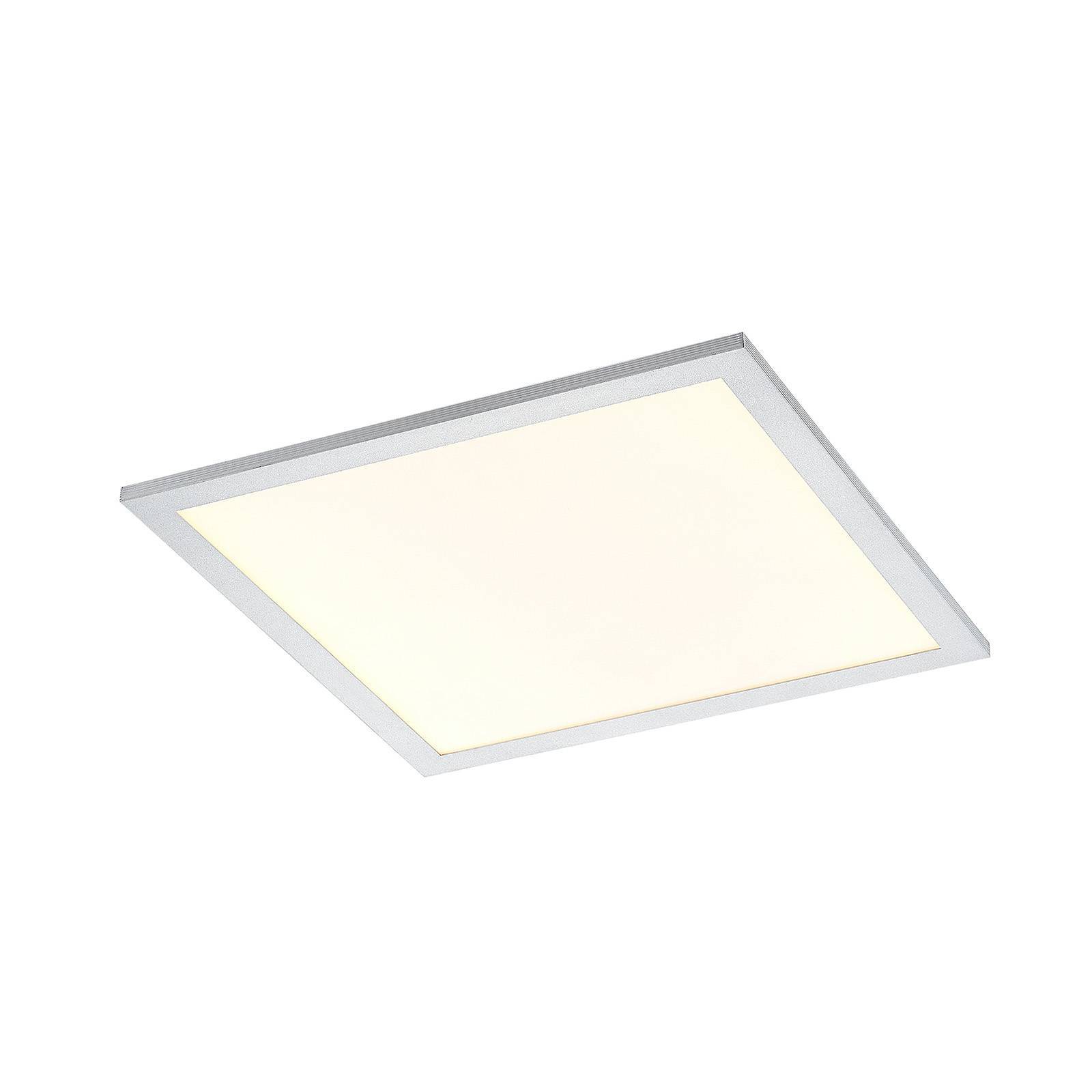 Lindby LED Smarta hem taklampa(LED-Panel) 'Kjetil' aus aluminium / grå zink-0