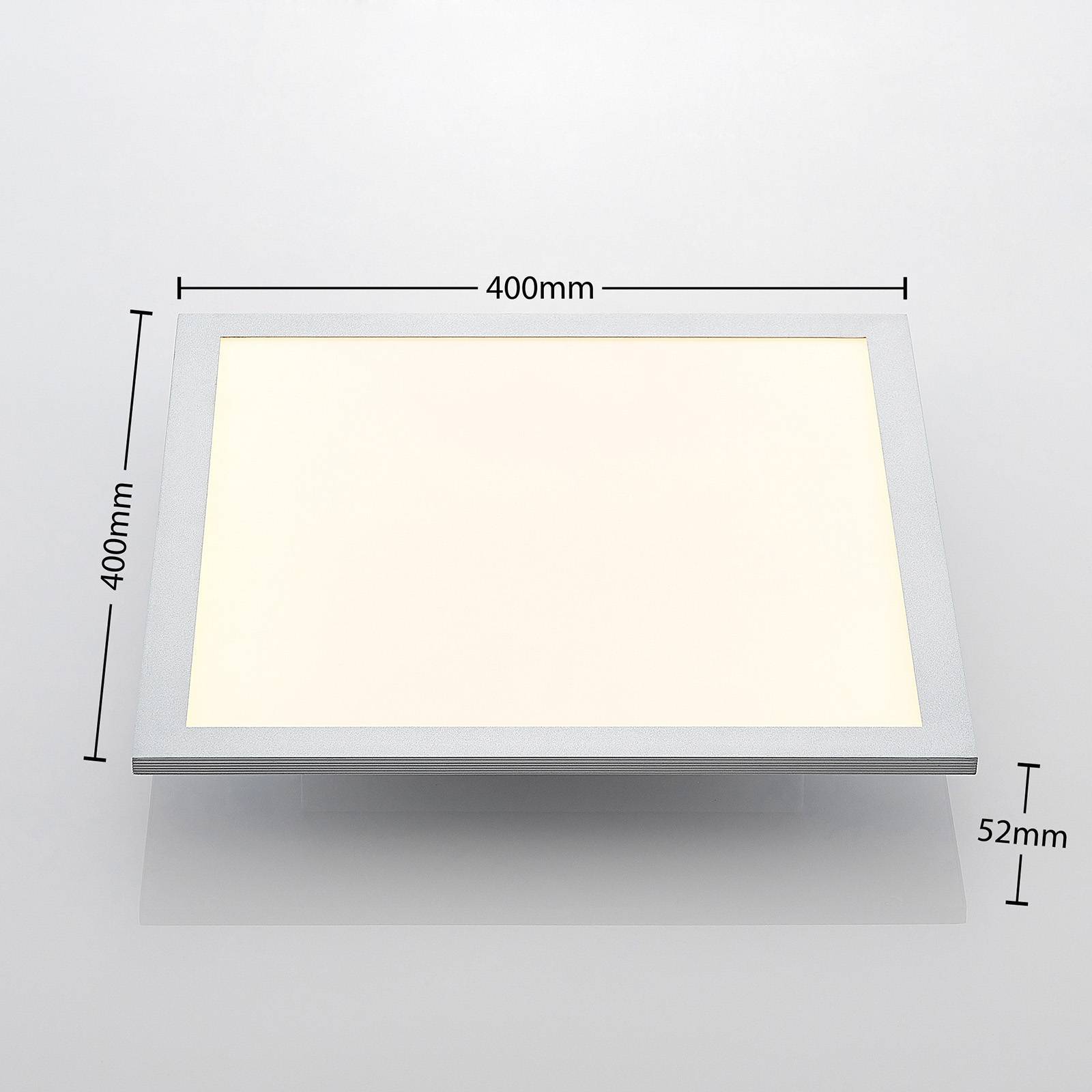 Lindby LED Smarta hem taklampa(LED-Panel) 'Kjetil' aus aluminium / grå zink-3
