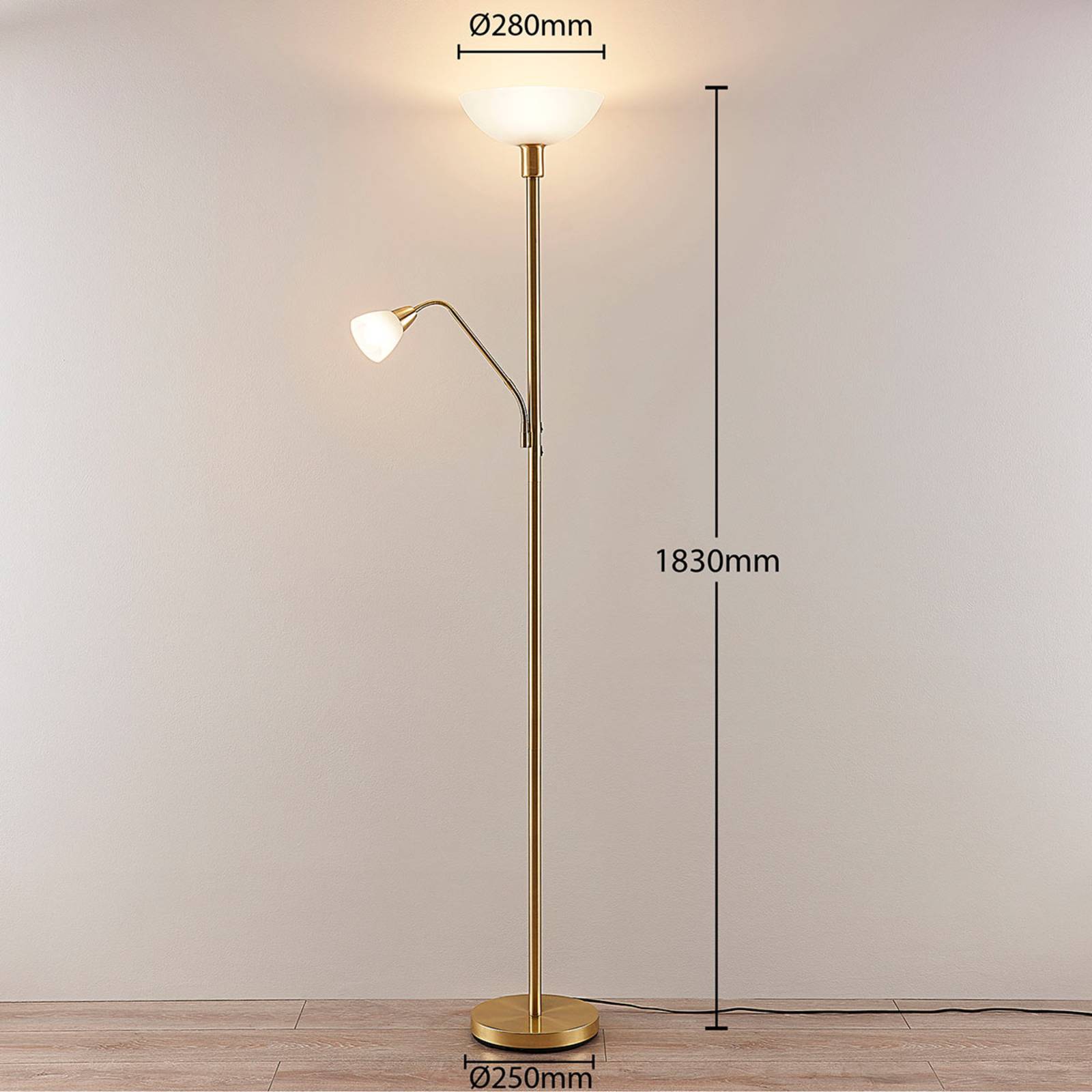 Lindby Golvlampa 'Jost' aus metaller-4