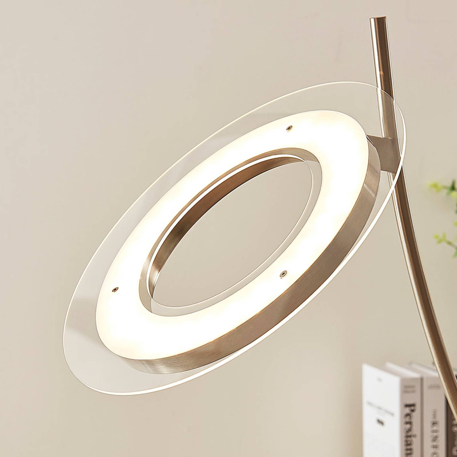 Lindby LED Stehlampe 'Darion' in alu aus Metall-4