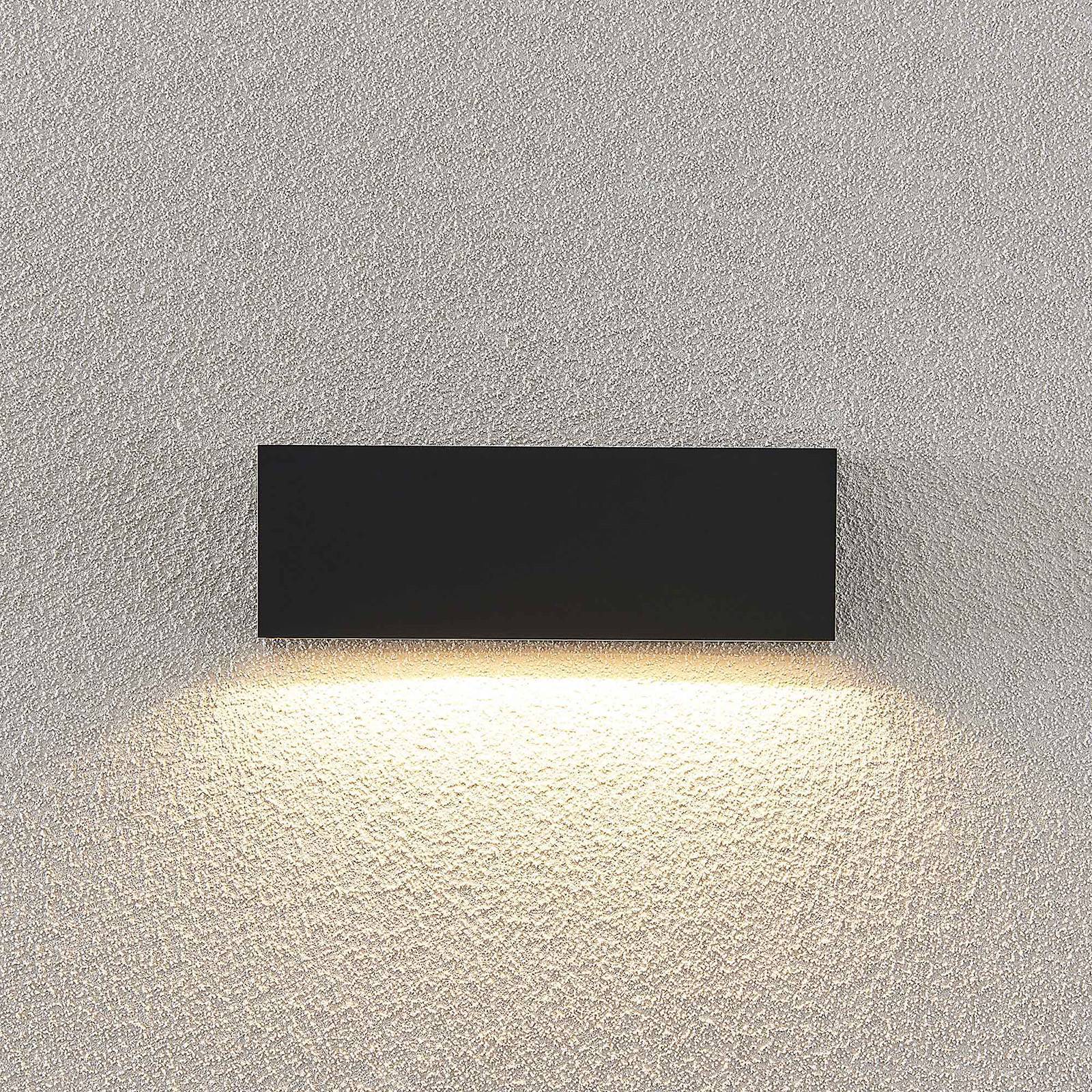 Lindby LED Wandleuchte außen 'Jarte' in schwarz aus Kunststoff-4