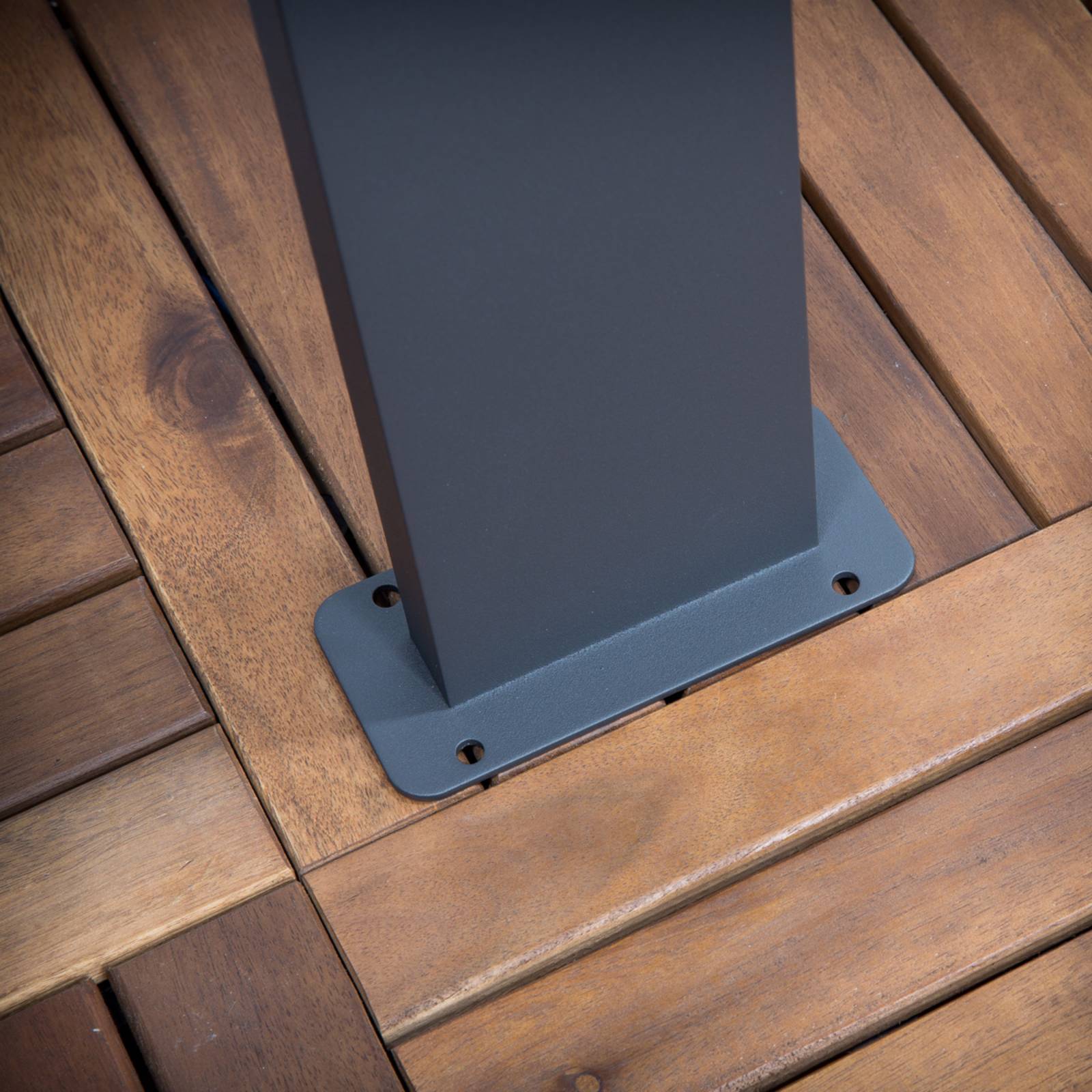 Lucande LED Außenleuchte 'Nevio' in schwarz aus Aluminium-4