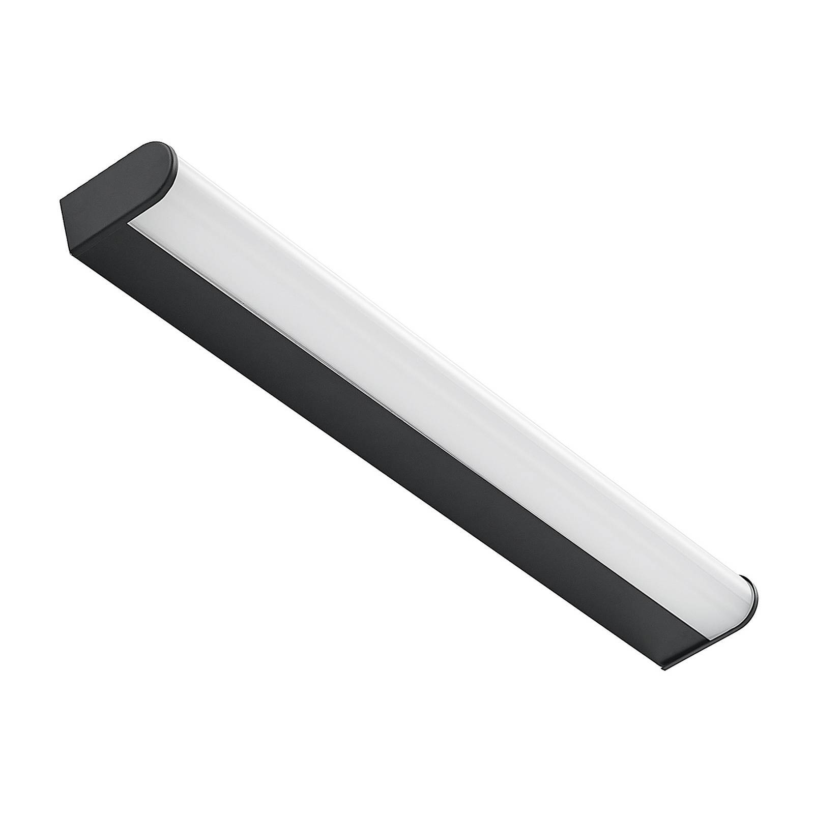 Lindby LED Wandleuchte Bad 'Ulisan' in schwarz aus Aluminium-0