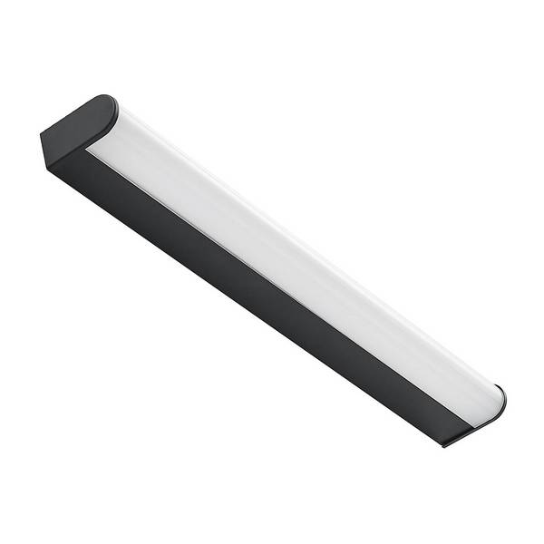 Lindby LED Wandleuchte Bad 'Ulisan' in schwarz aus Aluminium
