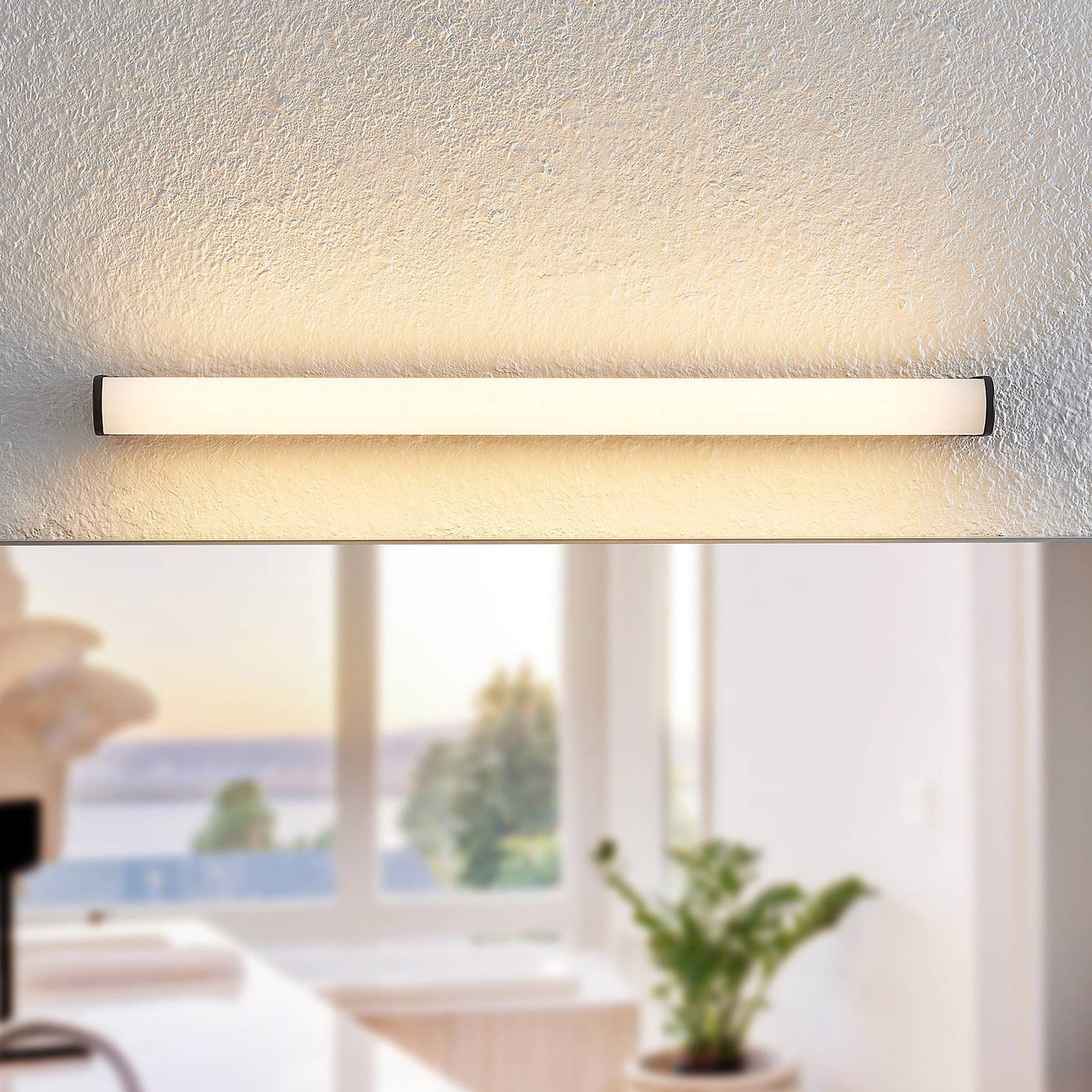 Lindby LED Wandleuchte Bad 'Ulisan' in schwarz aus Aluminium-4