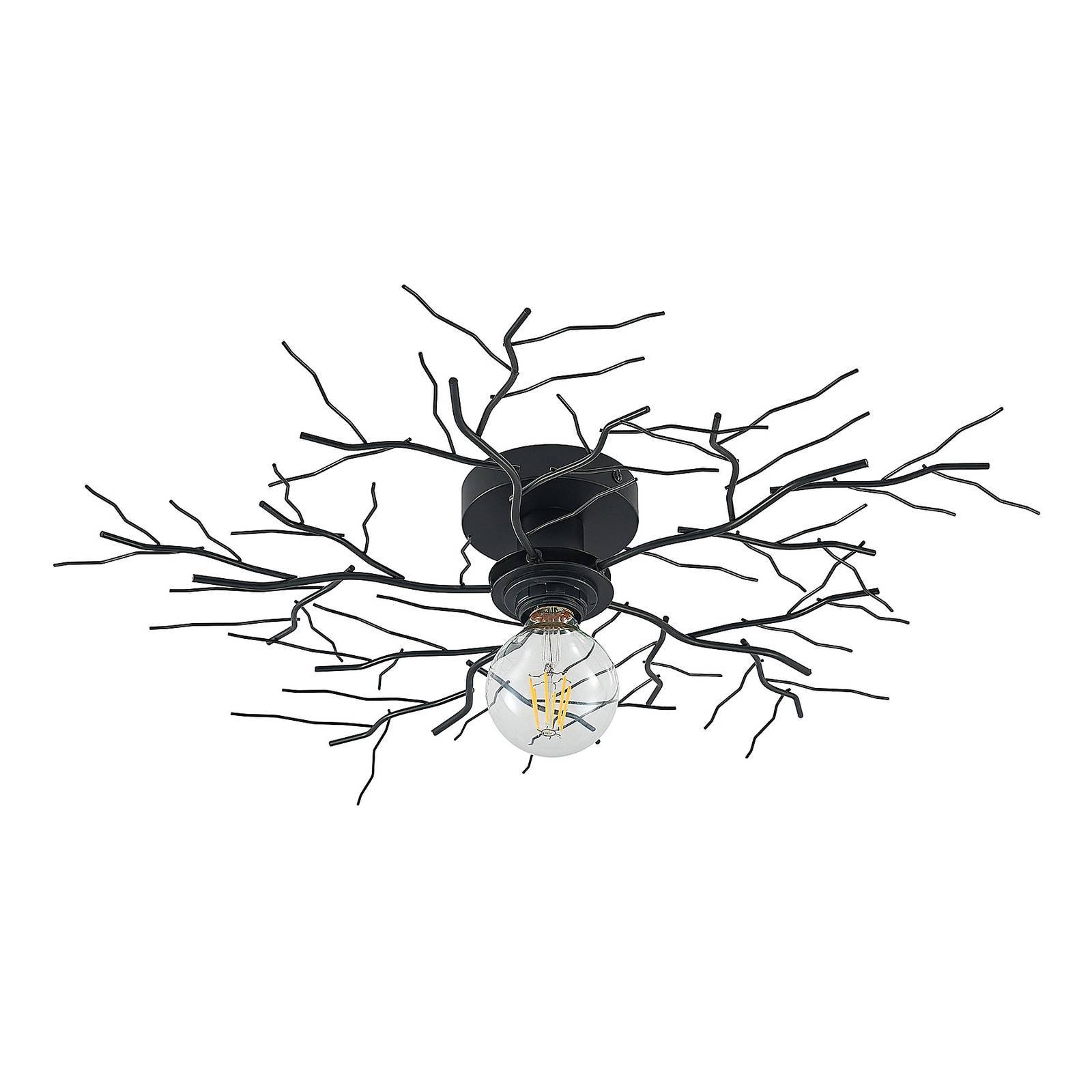 Lindby Deckenlampe 'Vetki' in schwarz aus Metall-0