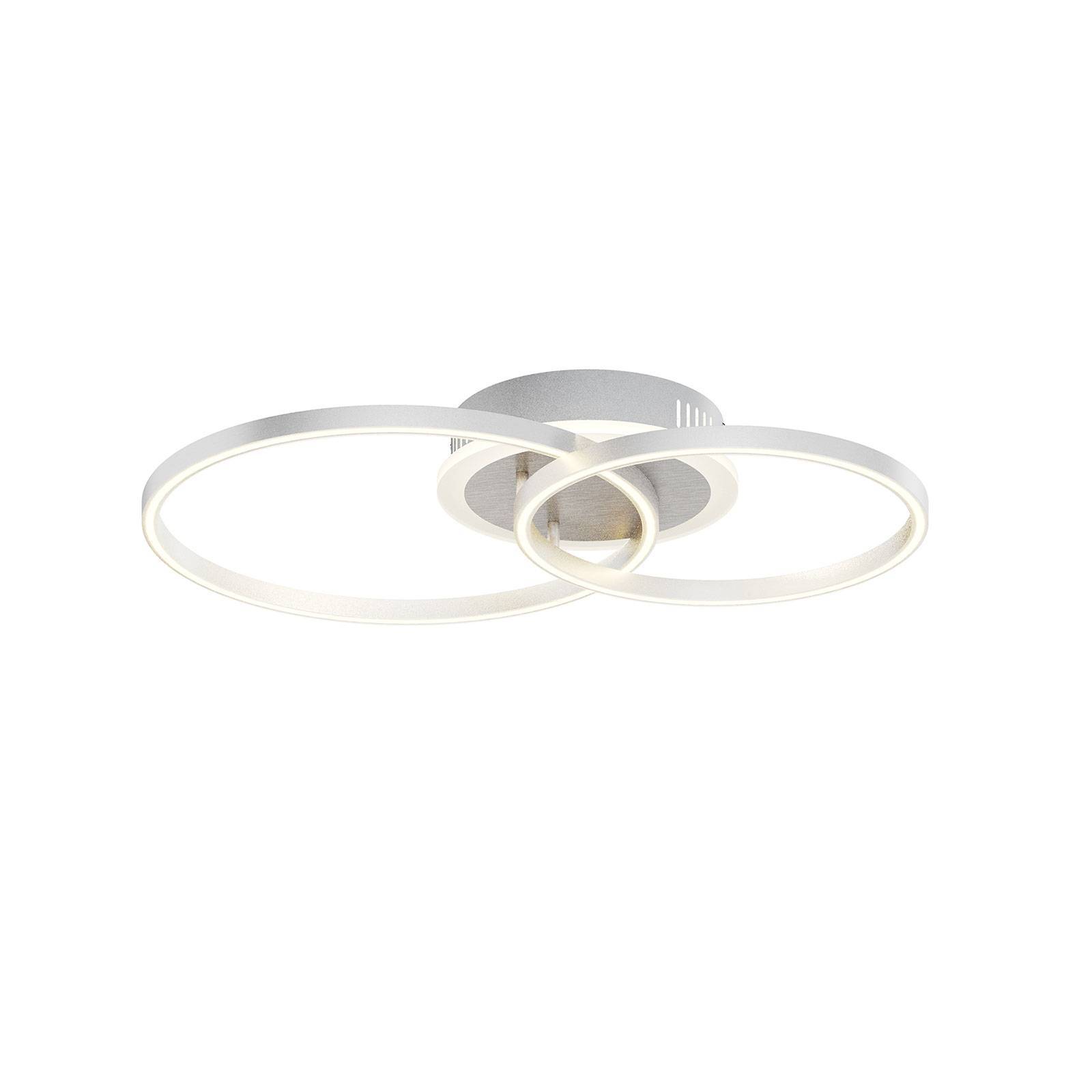 Lindby LED Smarta hem taklampa 'Edica' aus aluminium / grå zink-0