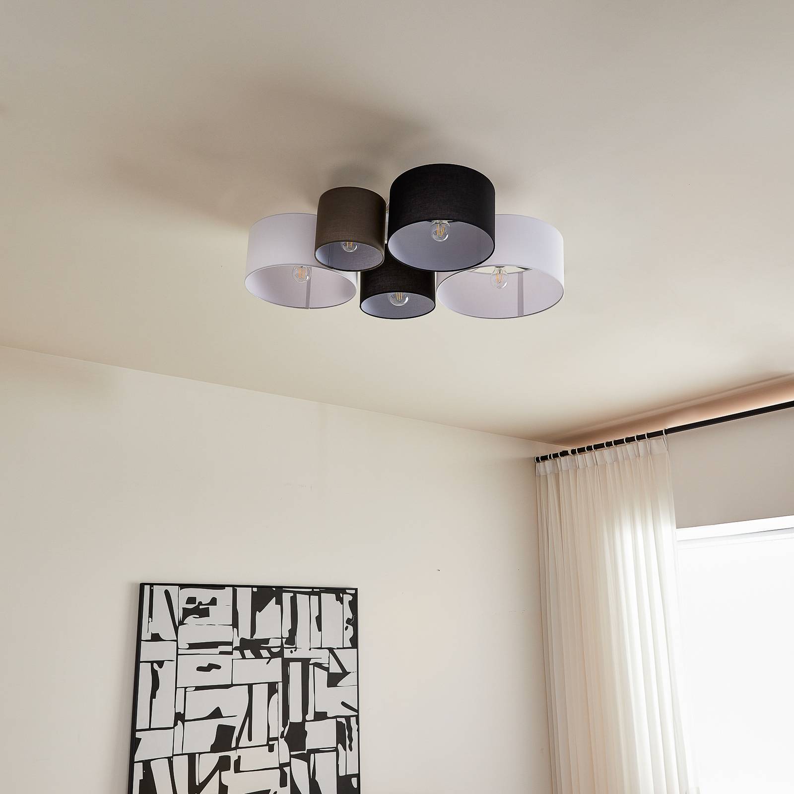 Lindby Deckenlampe 'Lettie' aus Textil-3