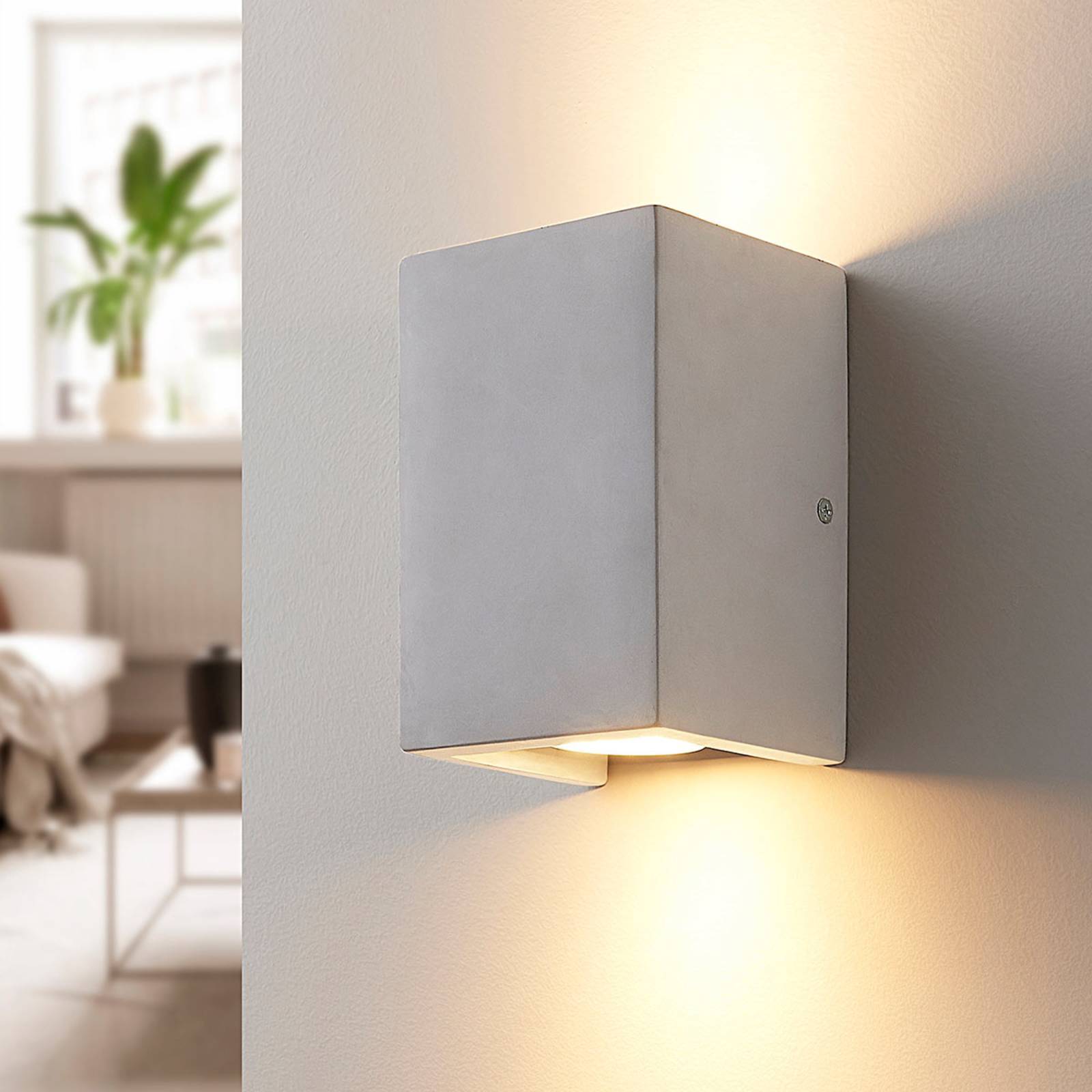 Lindby betongVägglampa, vägglampa inomhus 'Gerda' aus betong-1