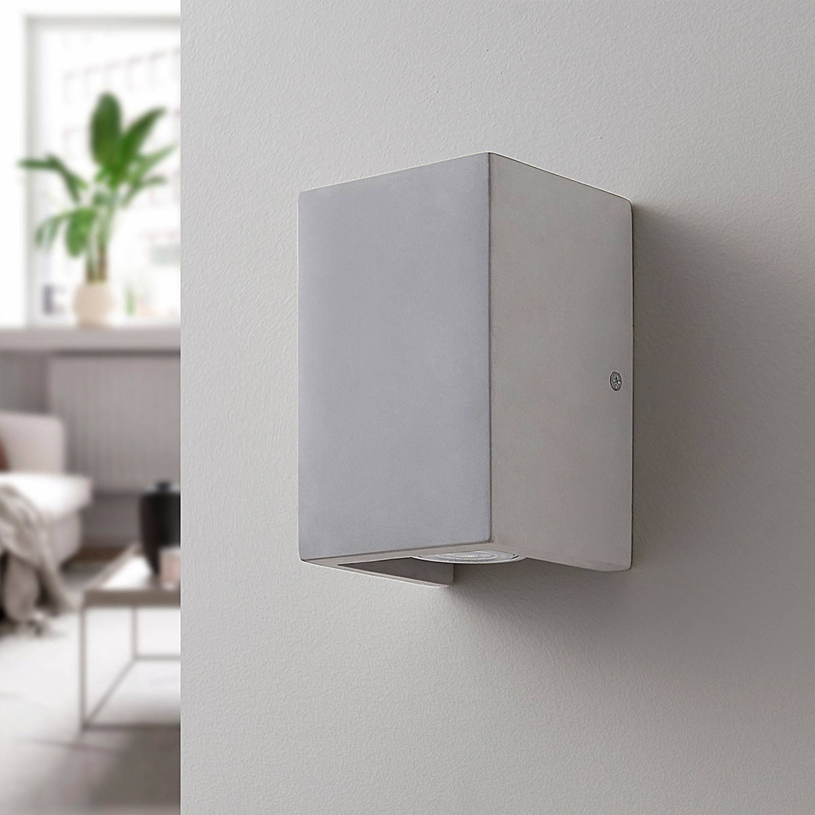 Lindby betongVägglampa, vägglampa inomhus 'Gerda' aus betong-2
