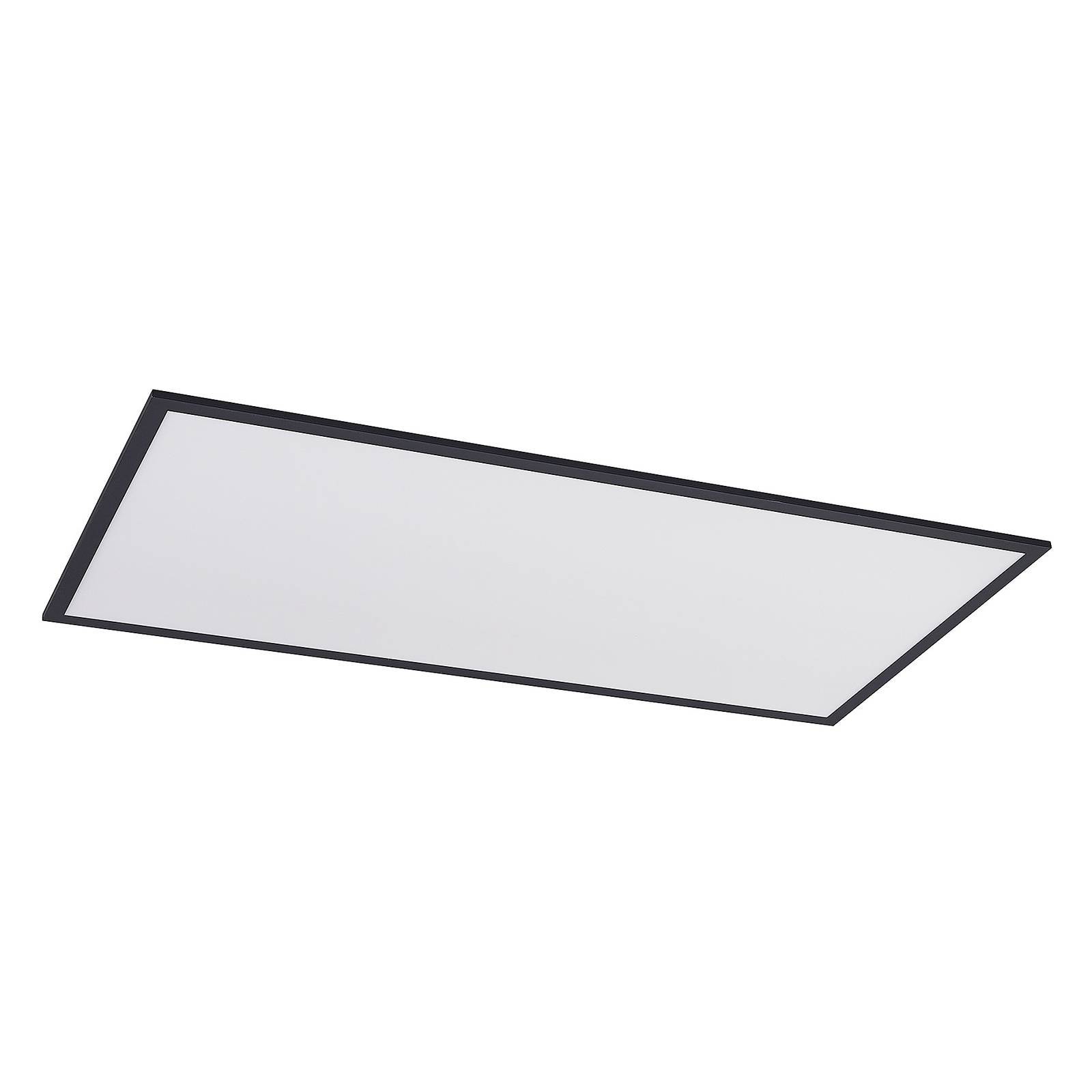Lindby LED Panel 'Nelios' in schwarz aus Aluminium-0