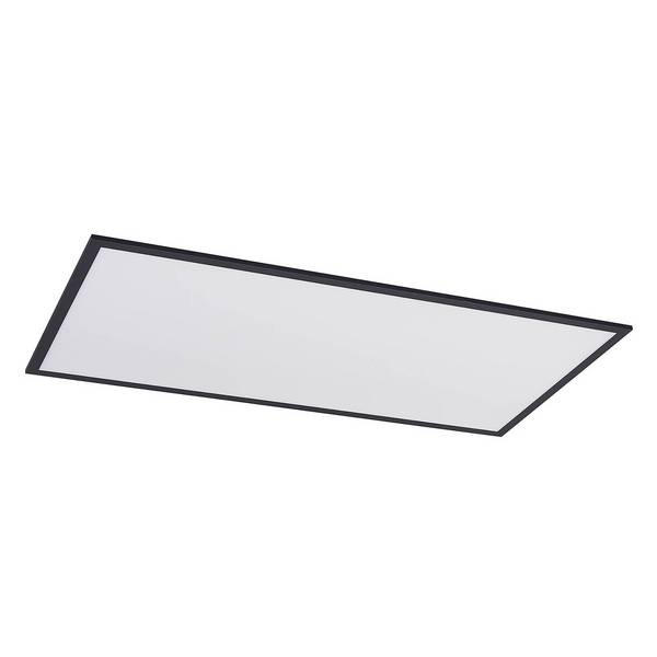 Lindby LED Panel 'Nelios' in schwarz aus Aluminium